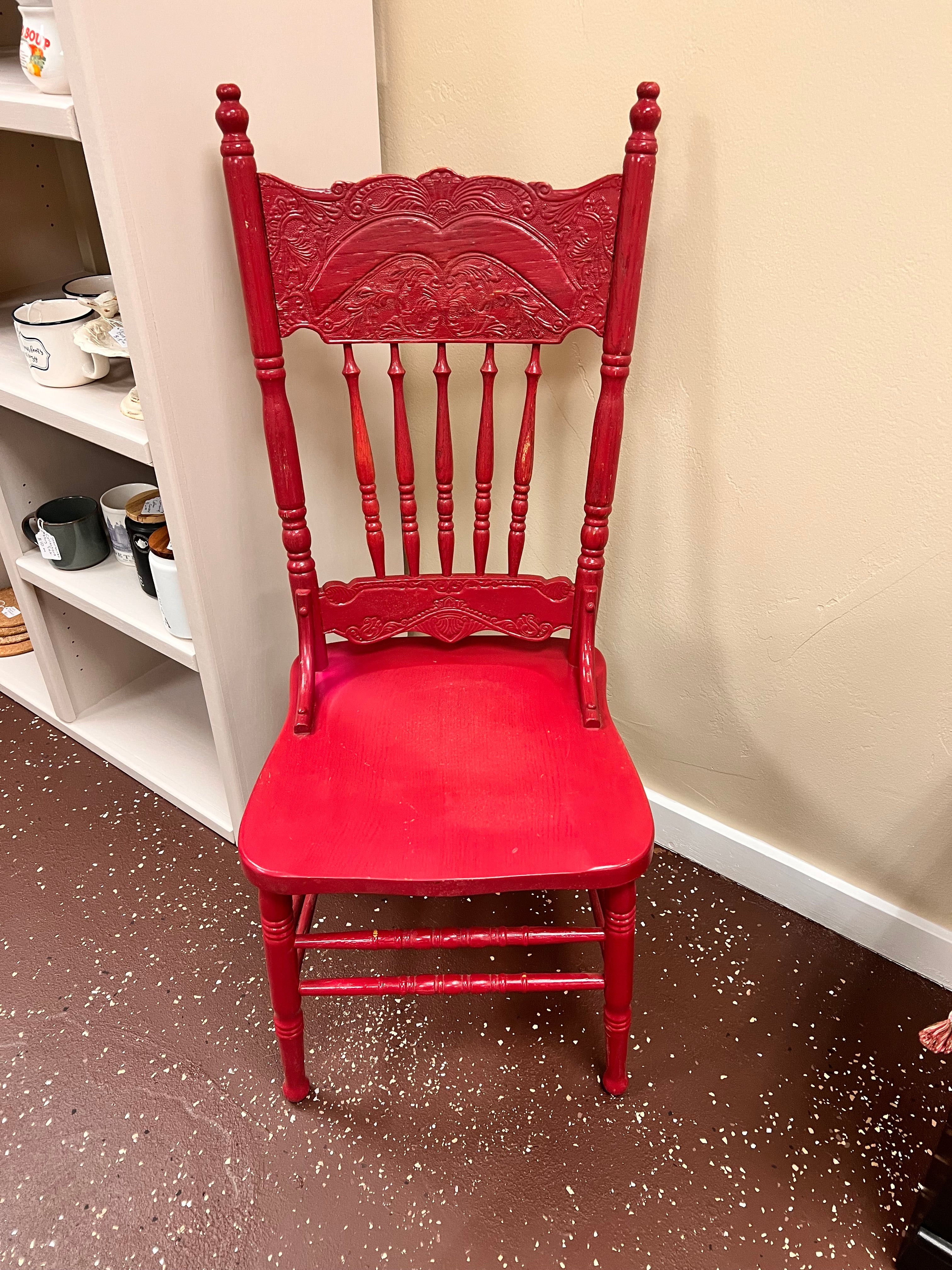 Refinished Red Chair