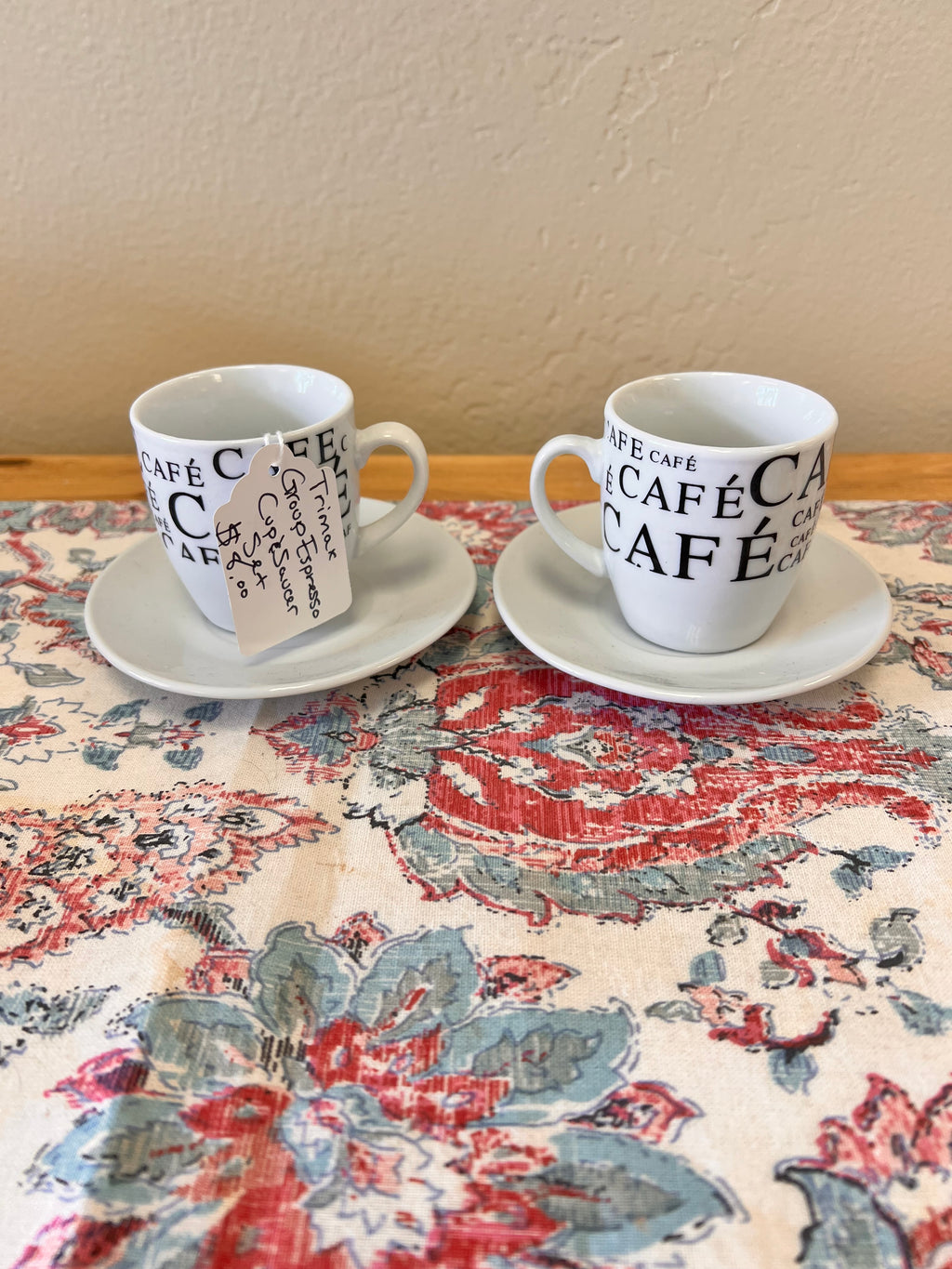 TriMax Group Espresso Cup & Saucer Set