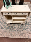 Refinished Drop-leaf Rolling Cart