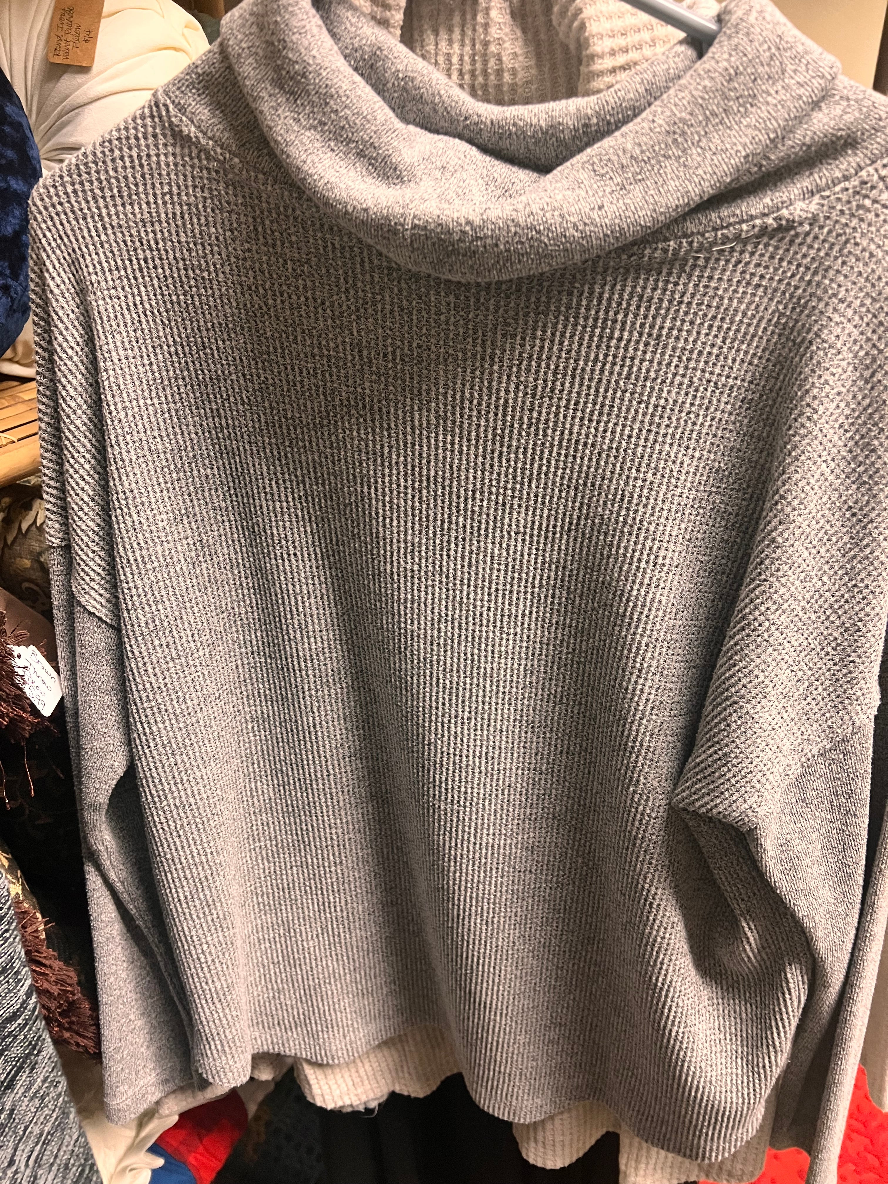 Gray Turtleneck L