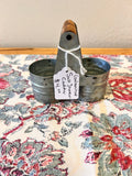 Galvanized Salt Shaker Caddy