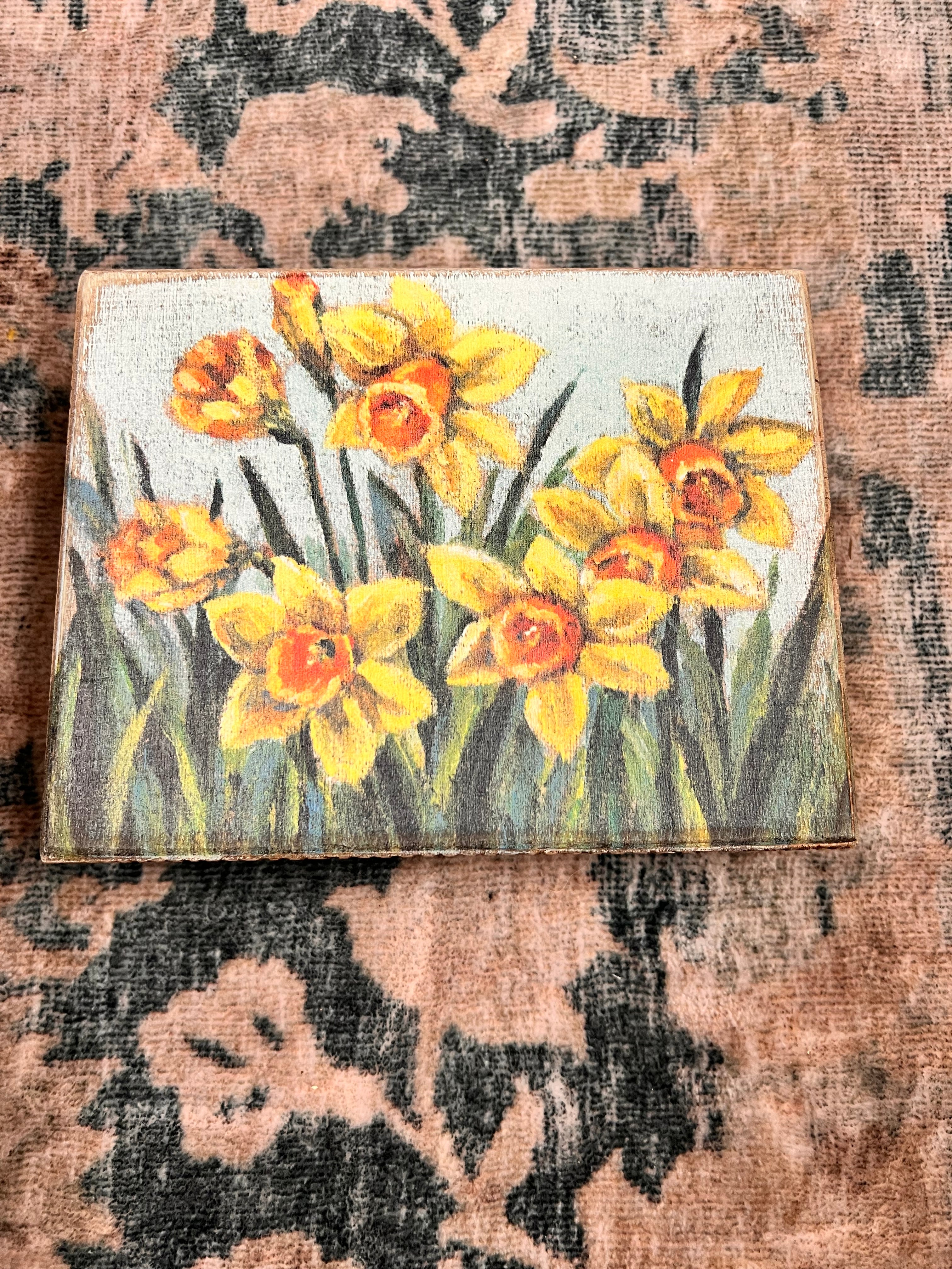 Floral Wooden Decor