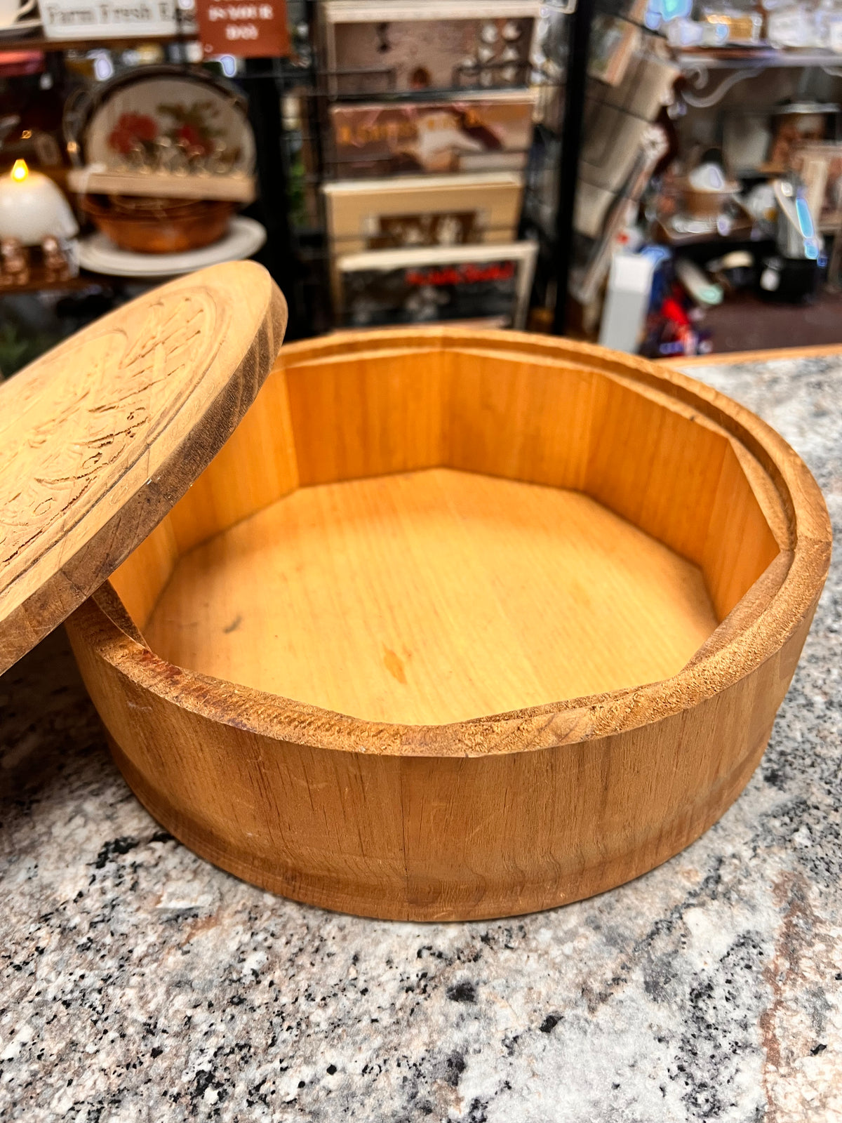 Carved Cedar Box