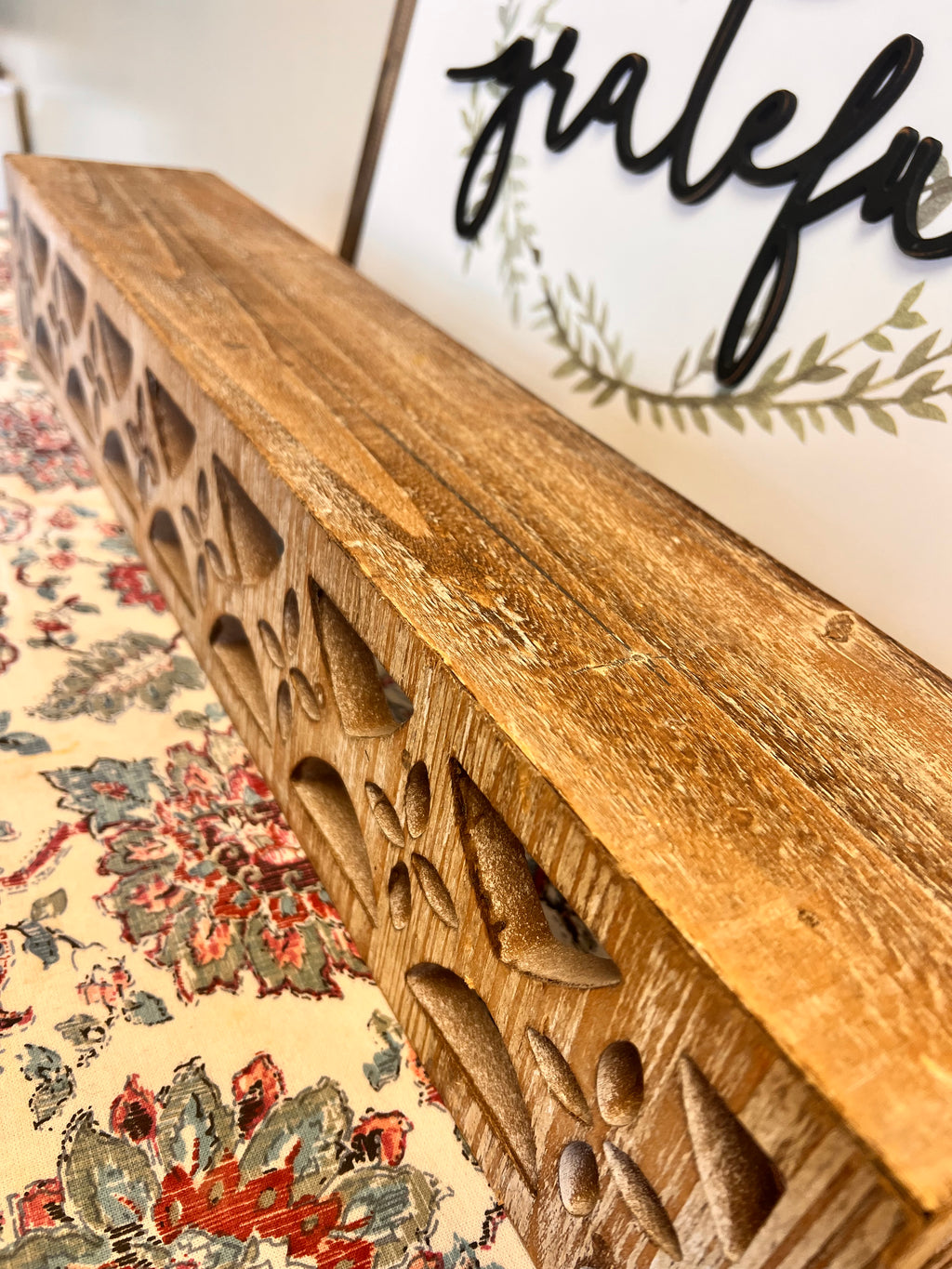 Farmhouse Floating Wall Shelf