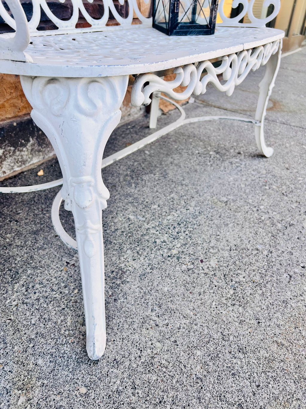 Metal Porch Bench