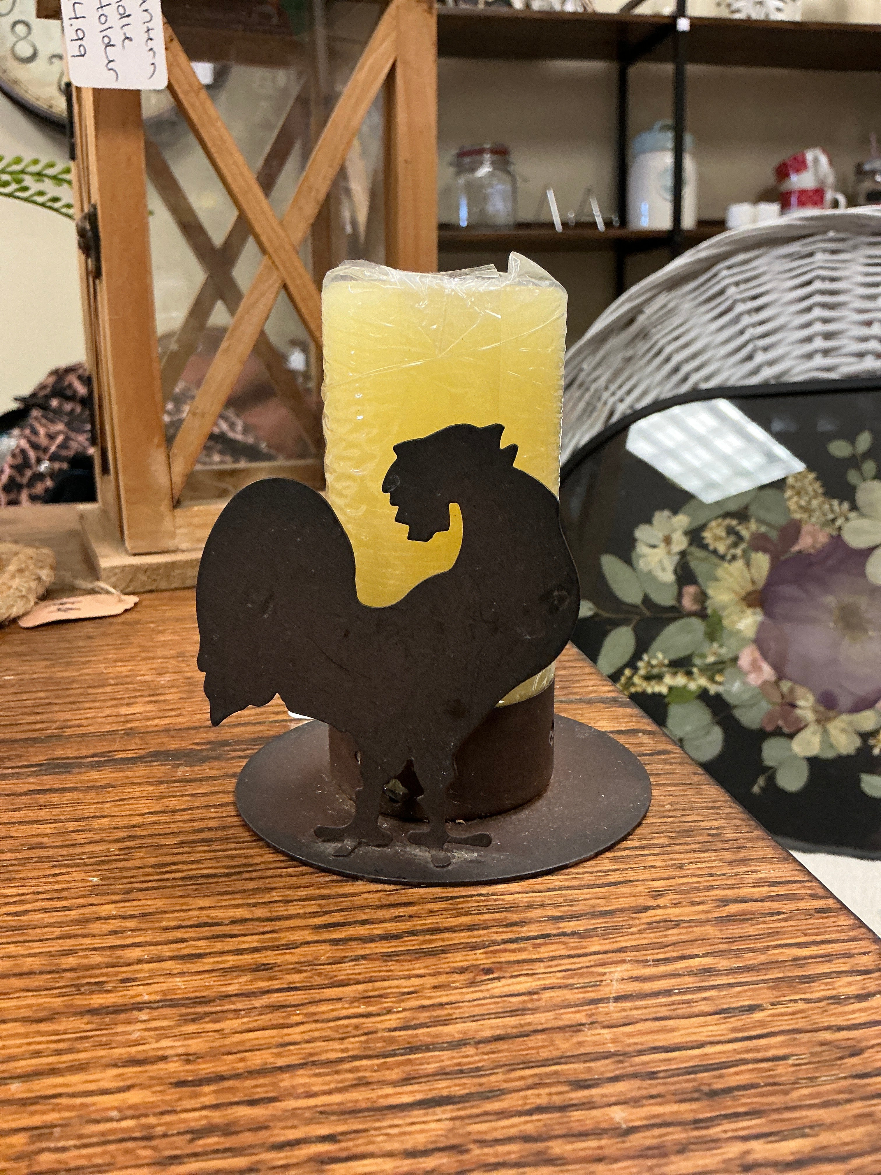 Rooster Candle Holder