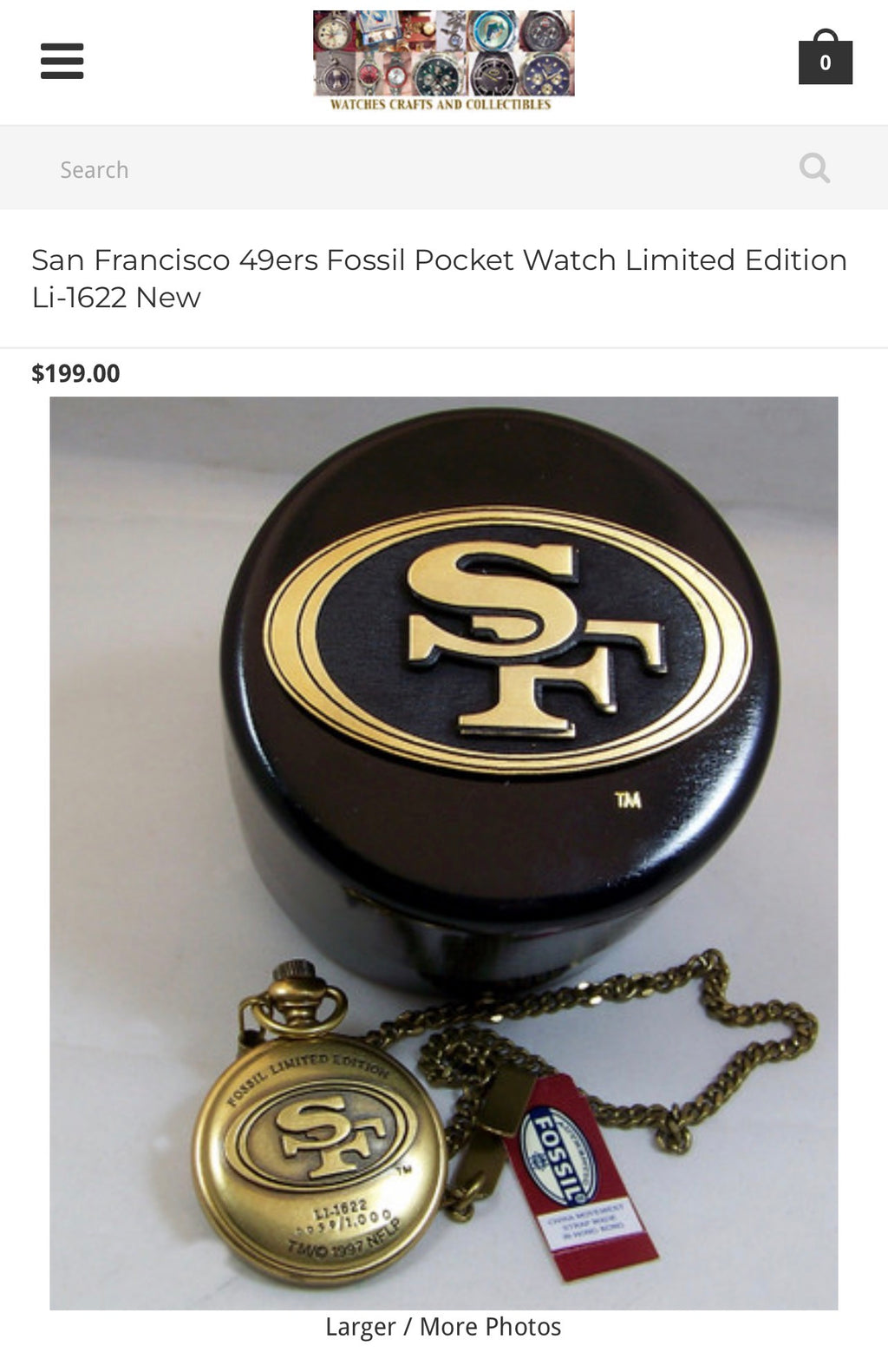 Fossil Pocket Watch