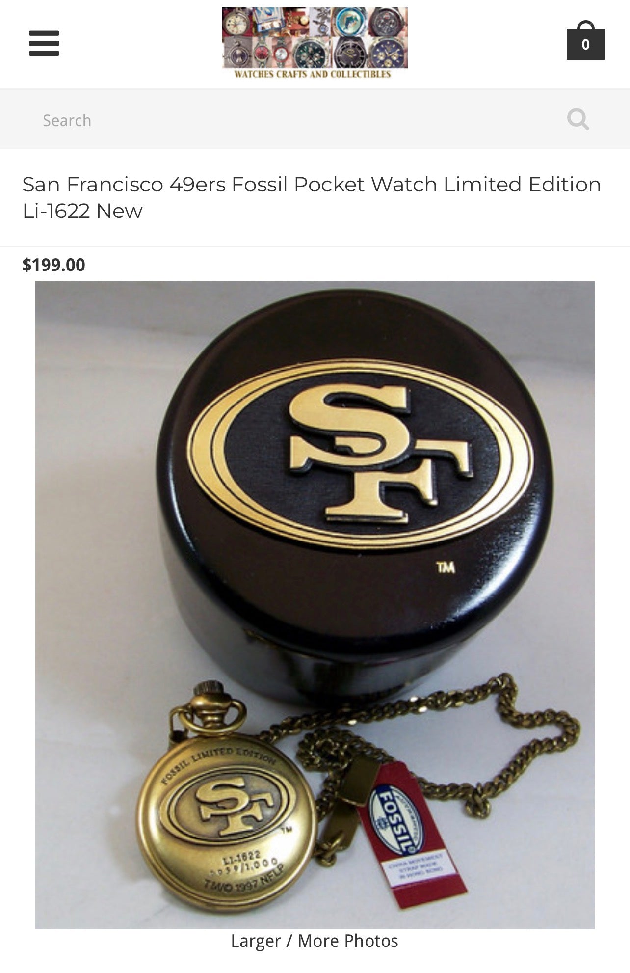 Fossil Pocket Watch