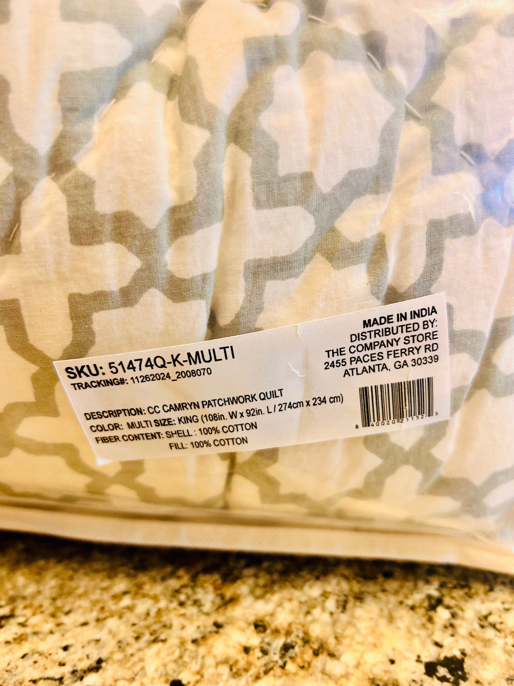 K Quilt Comforter