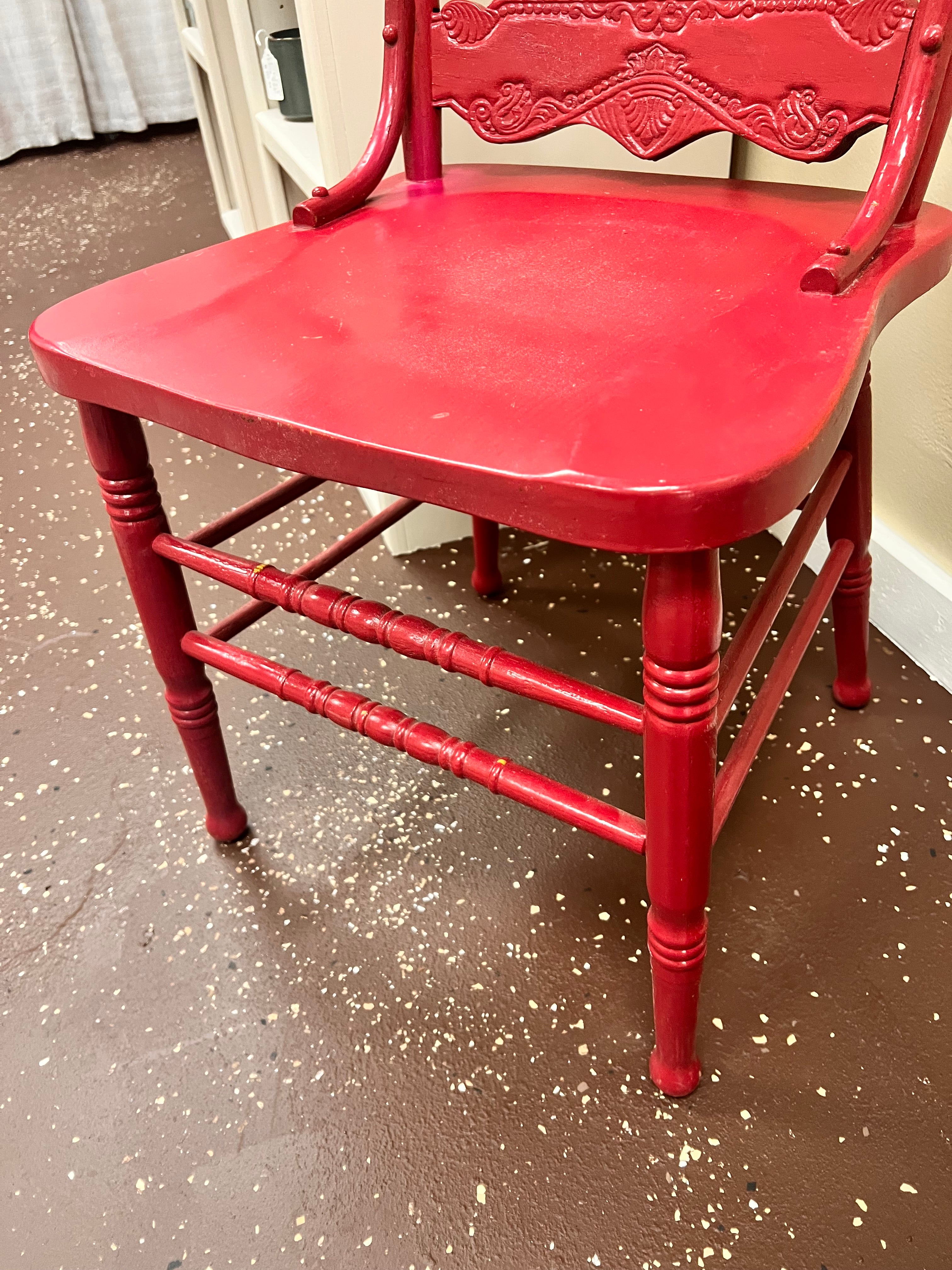Refinished Red Chair