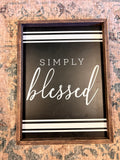 Blessed Framed Sign