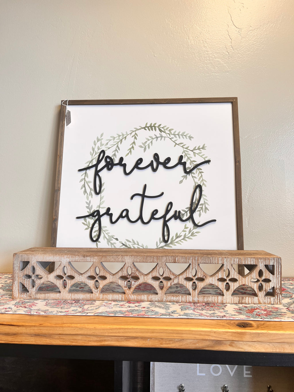 Farmhouse Floating Wall Shelf