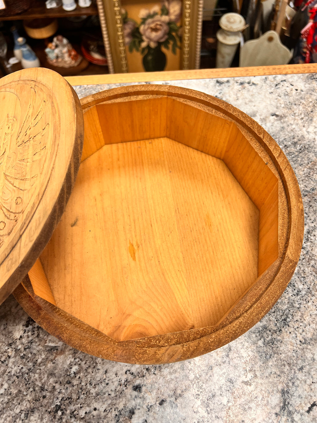 Carved Cedar Box