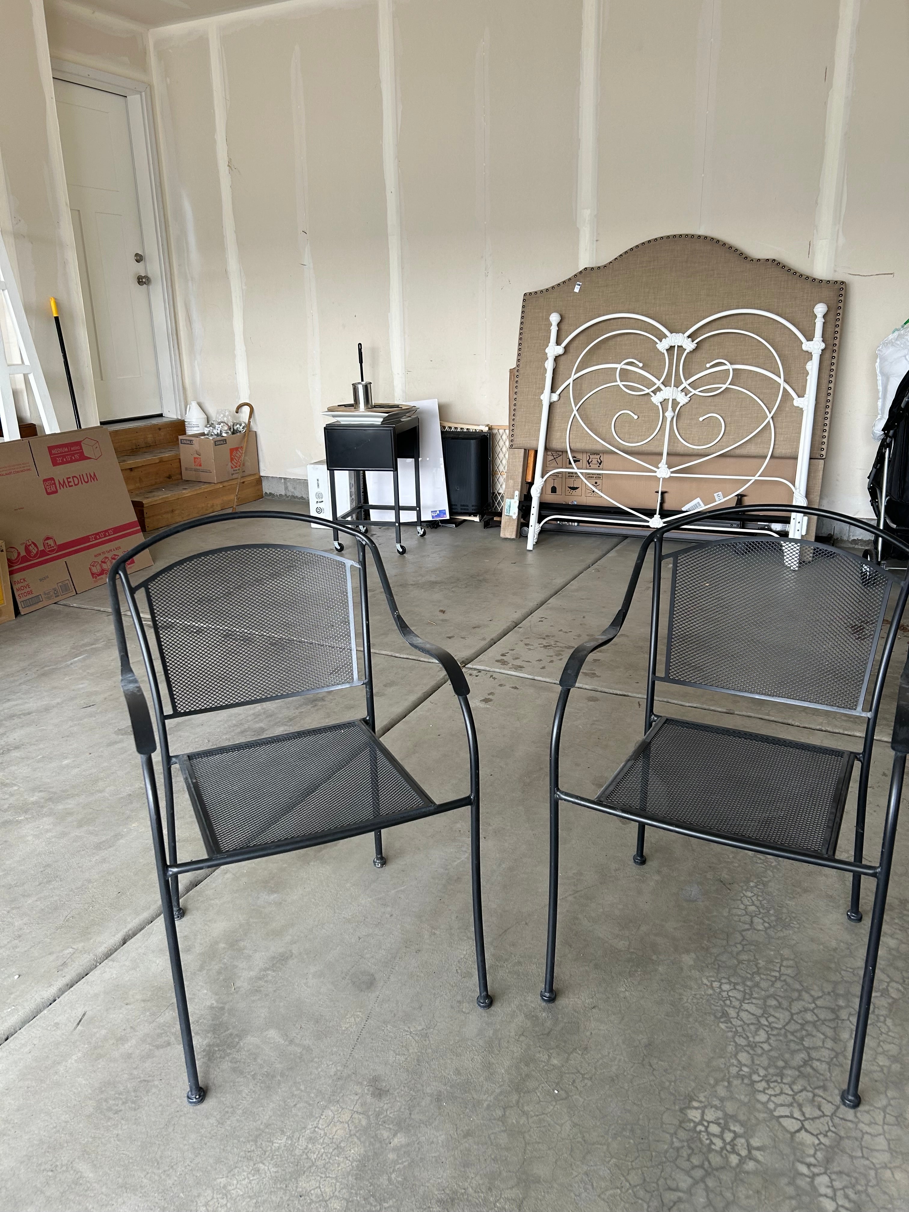 Black Metal Chair