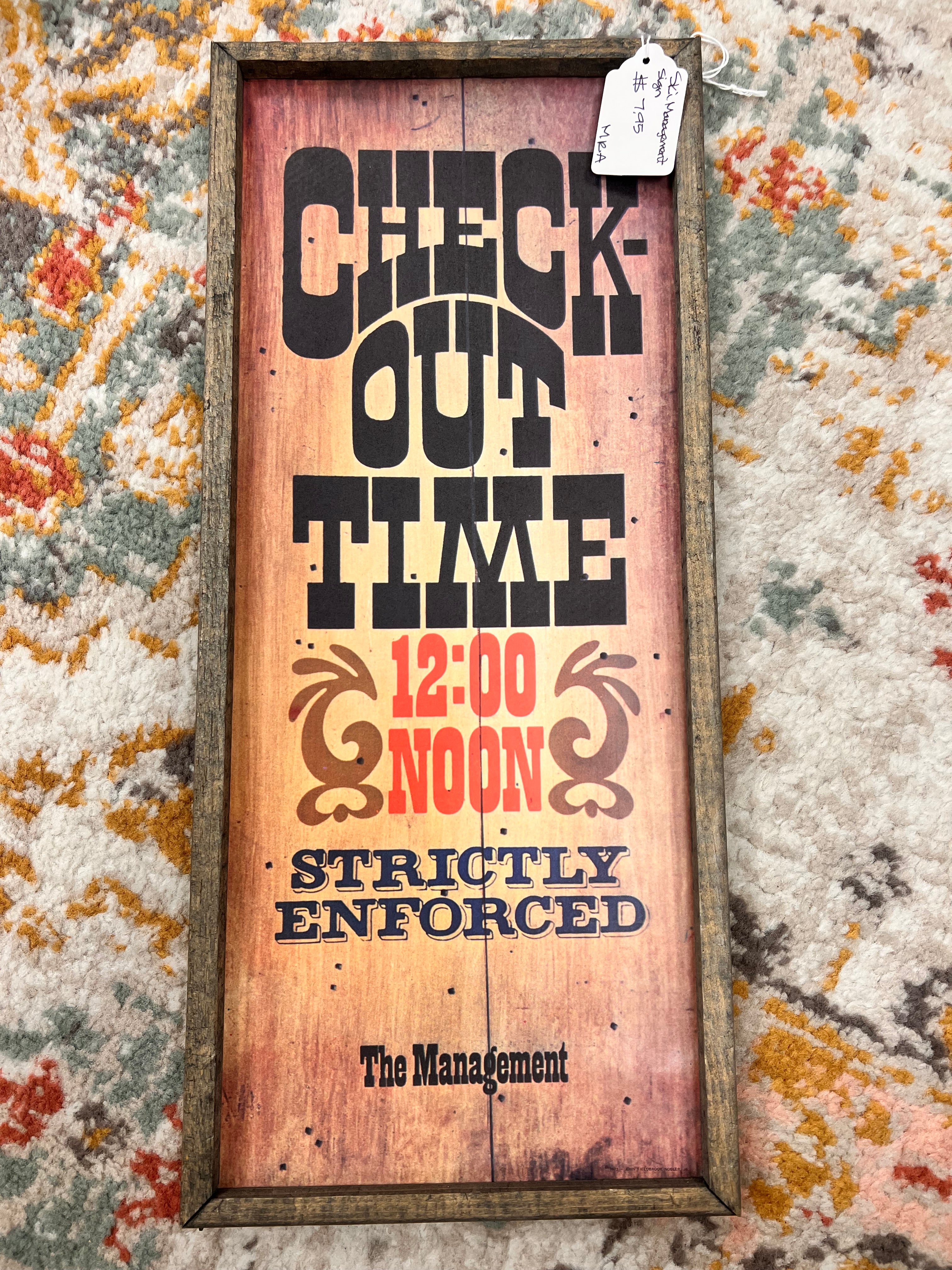 Ski Management Sign