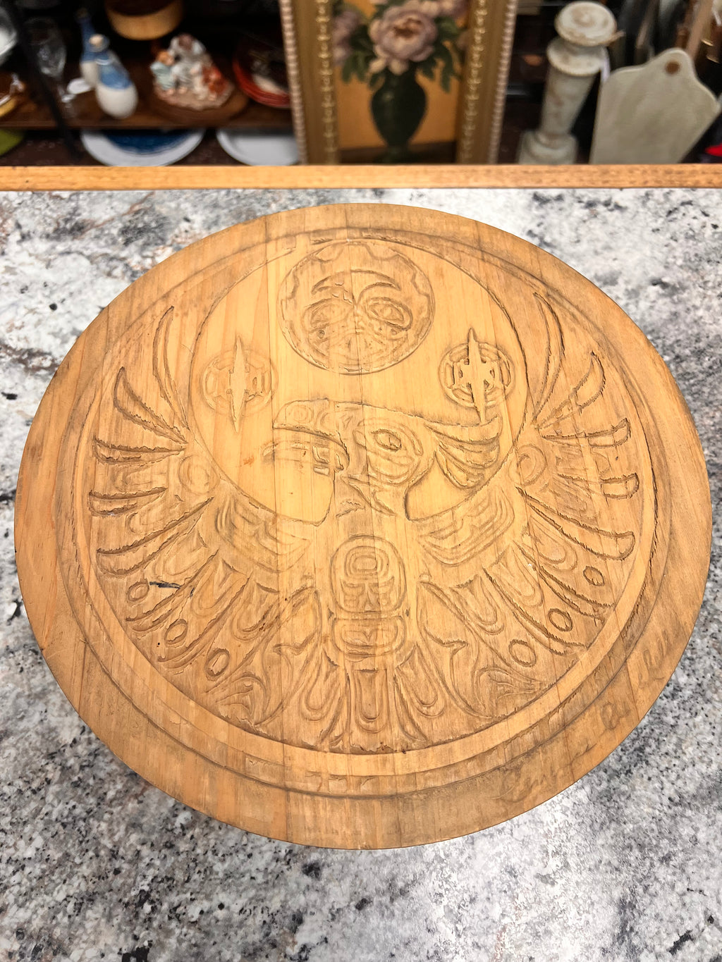 Carved Cedar Box