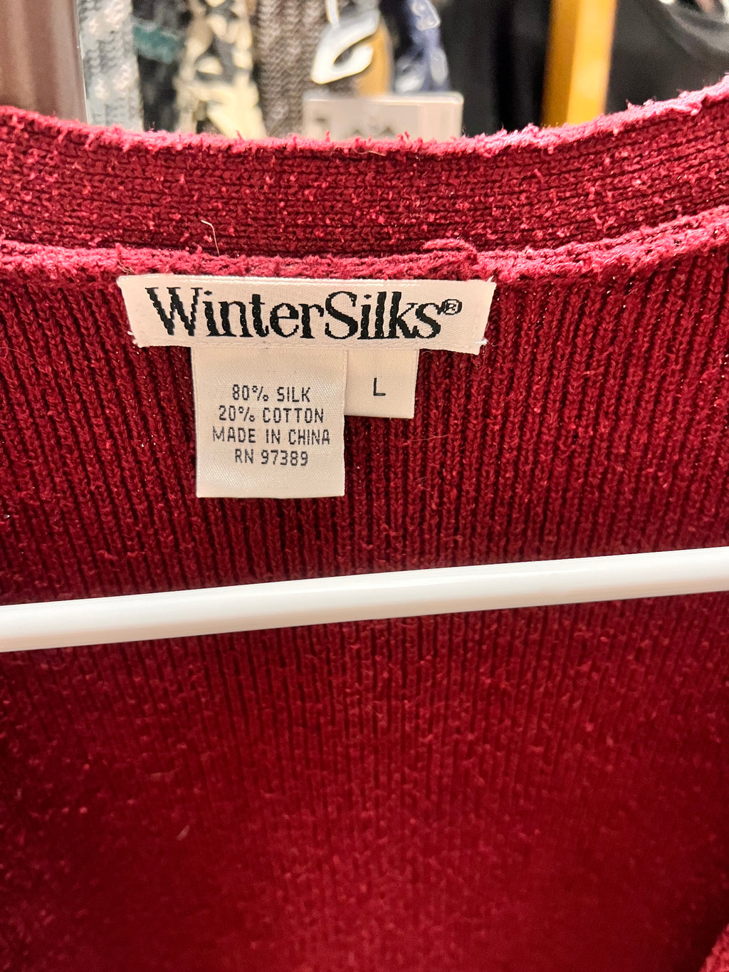 Burgundy Cardigan