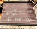 Skateboard Blue Print