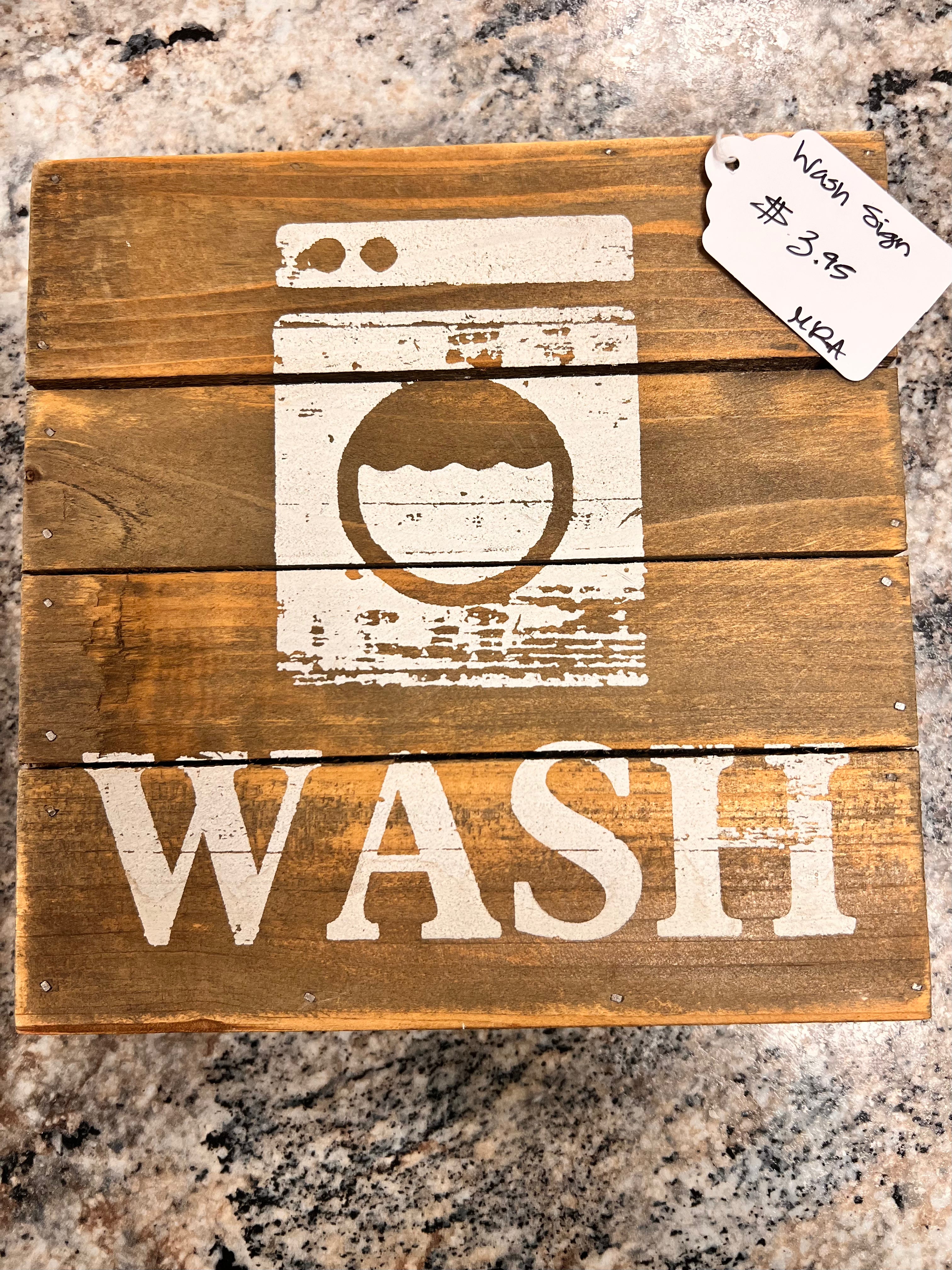 Wash Sign