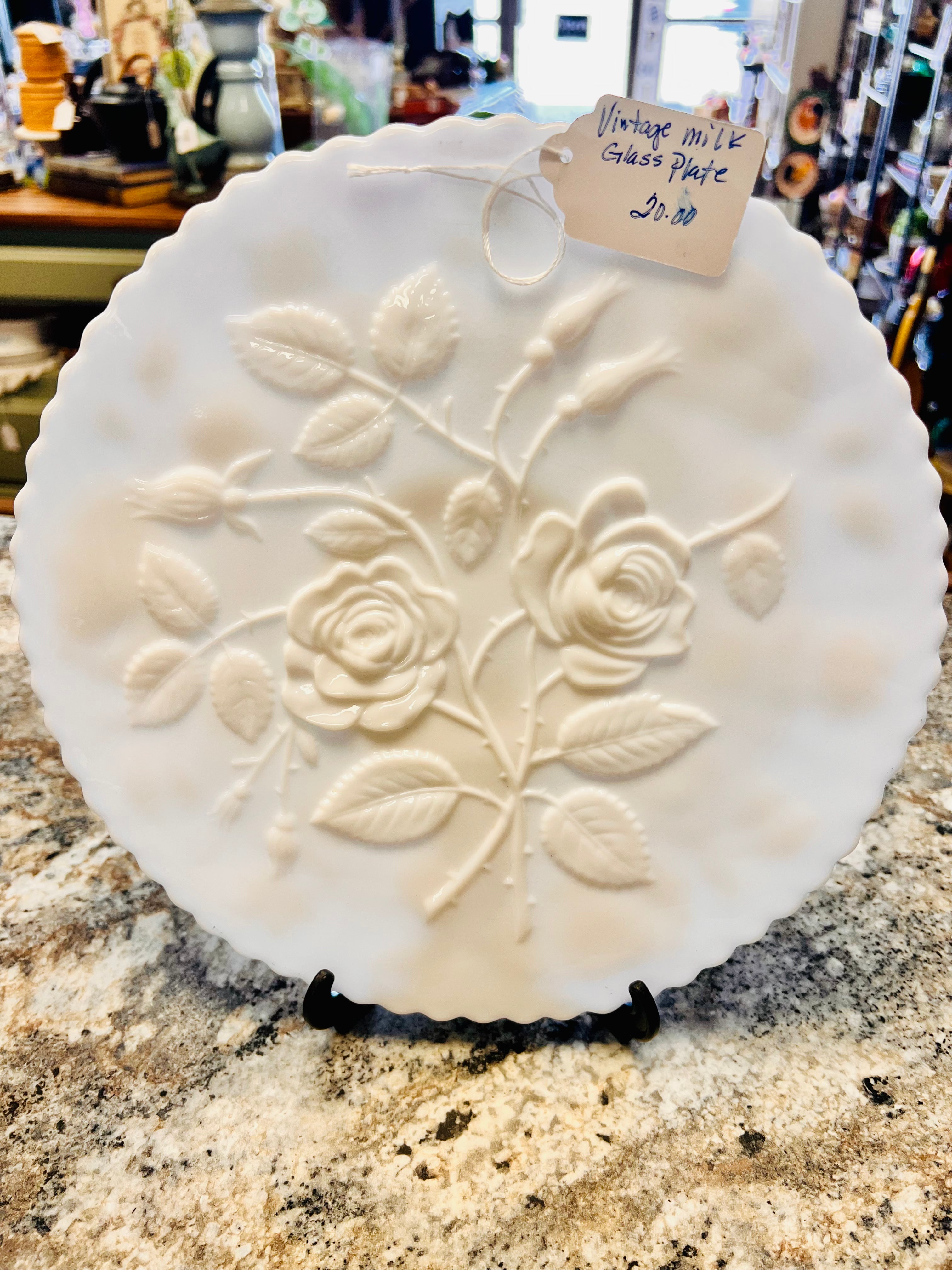 Milk Glass Plate
