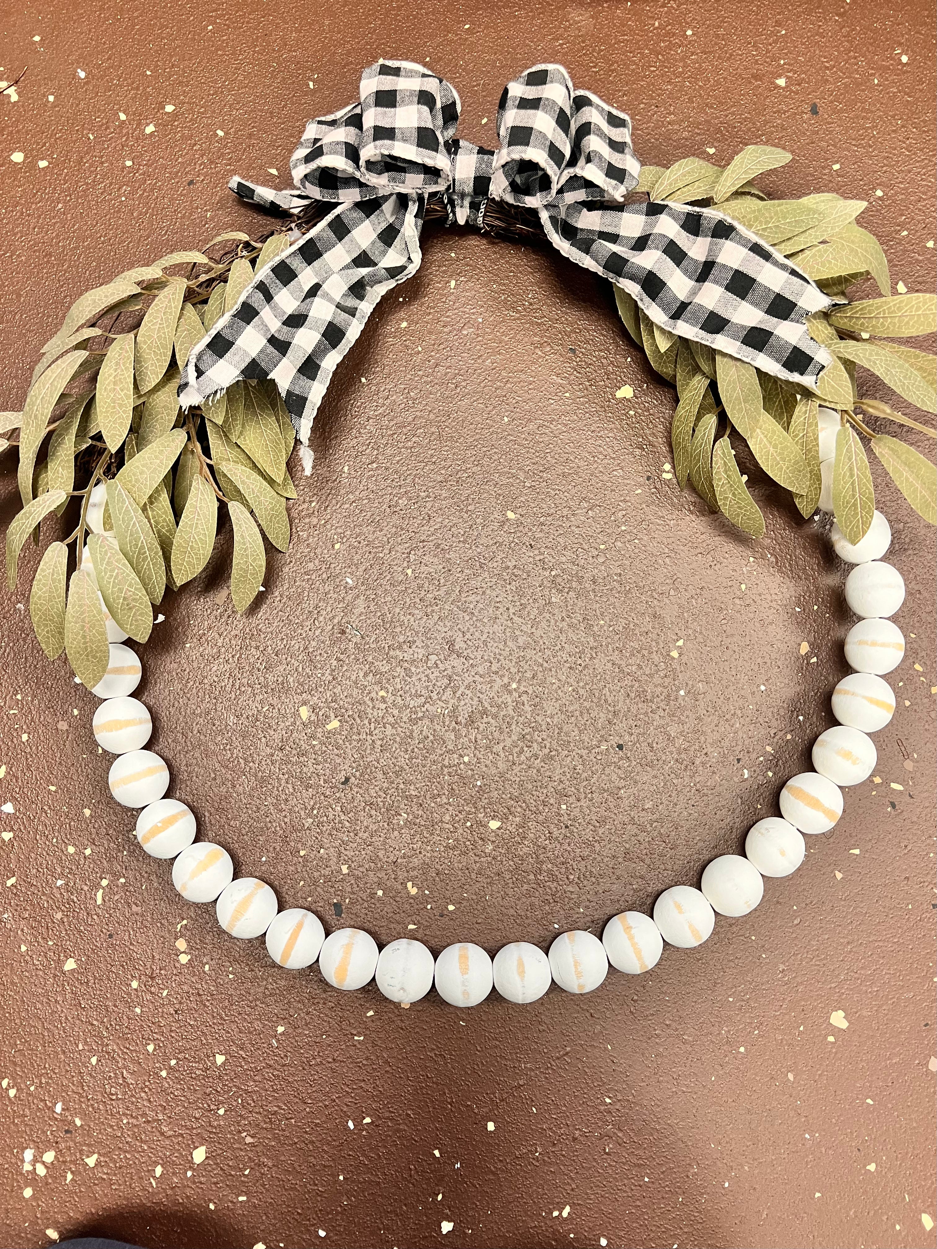 Beaded Wreath Decor