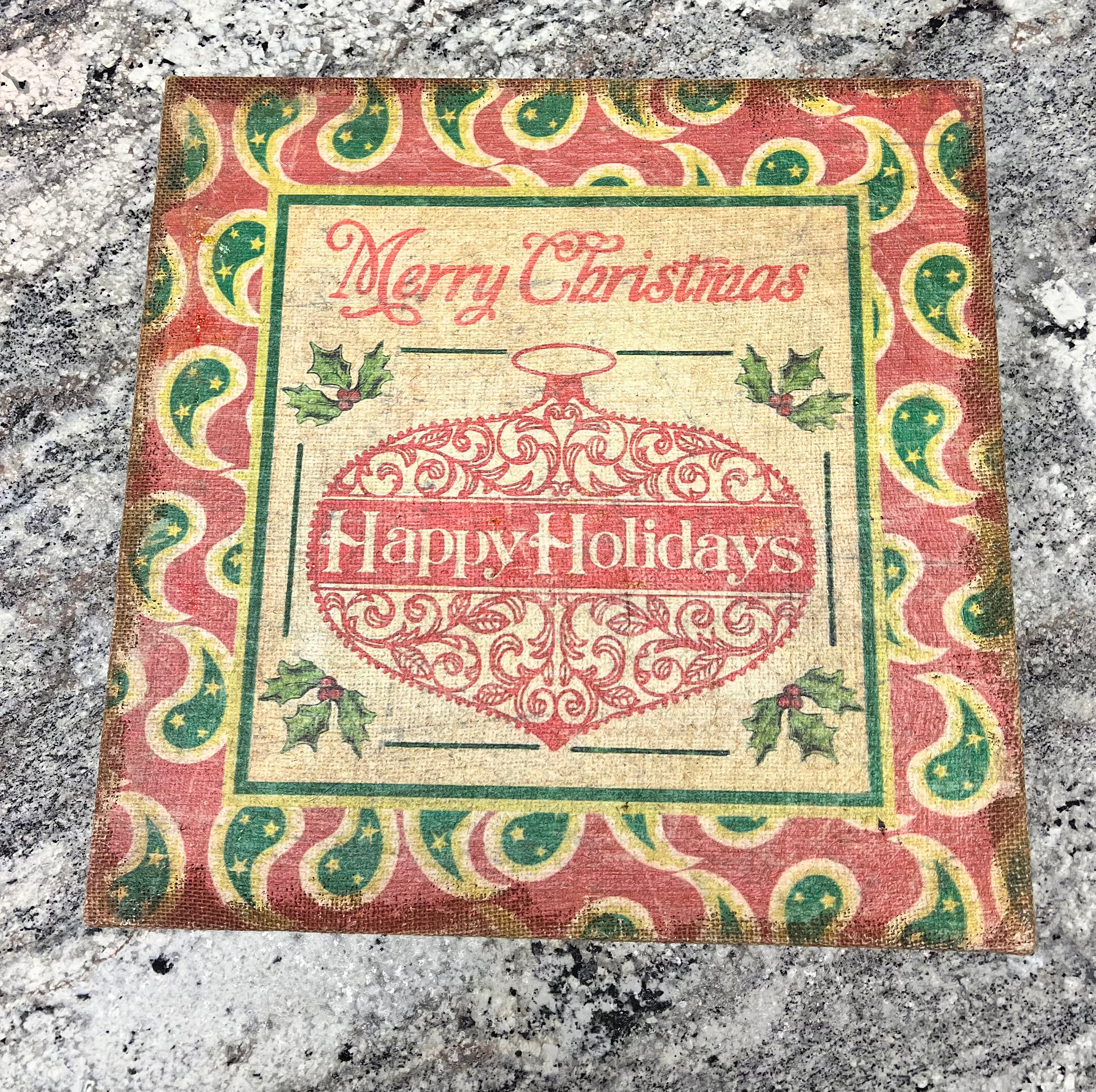 Burlap Sign