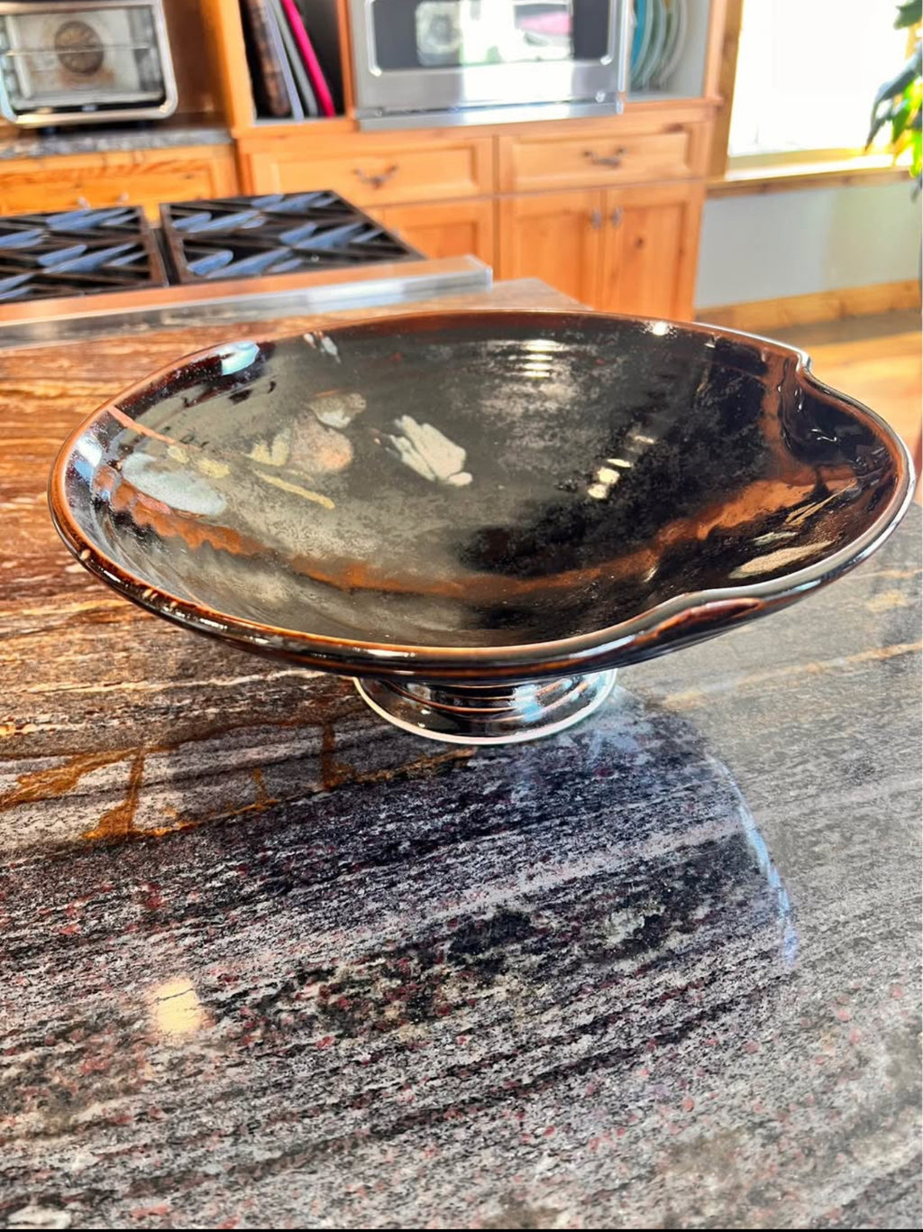Vintage Japanese Footed Bowl