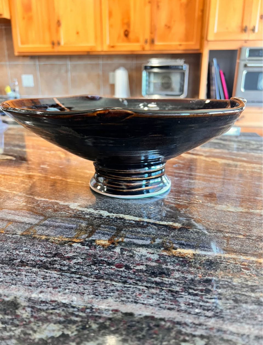 Vintage Japanese Footed Bowl
