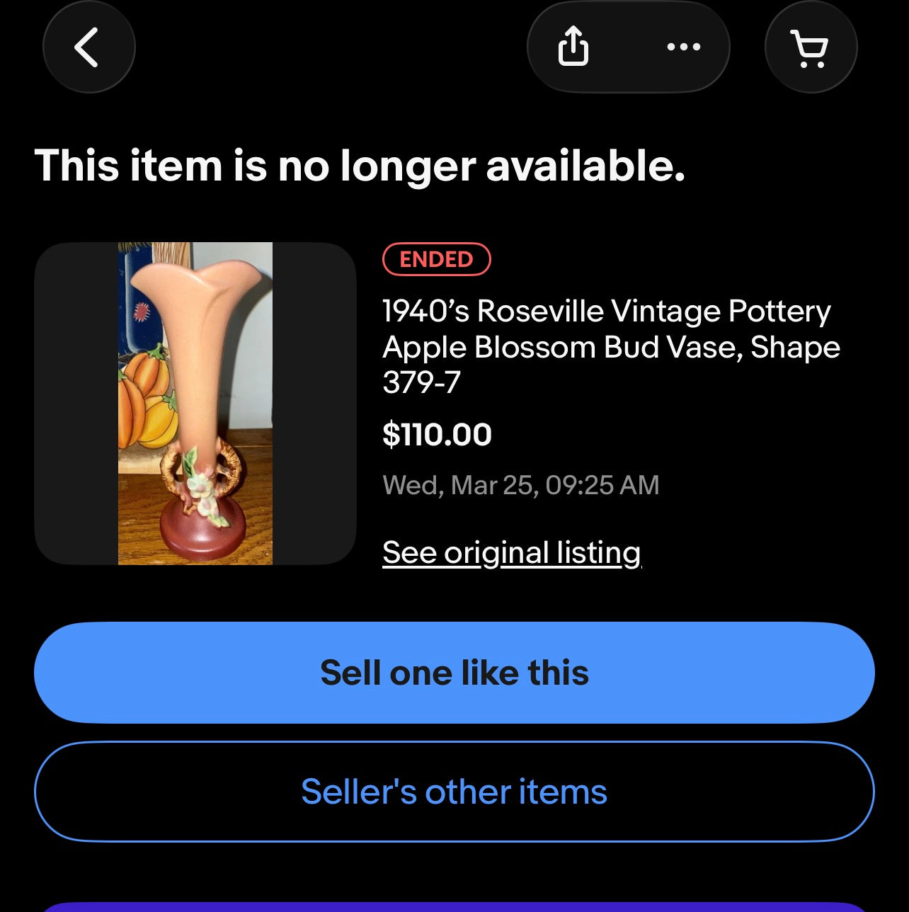 Roseville Vase