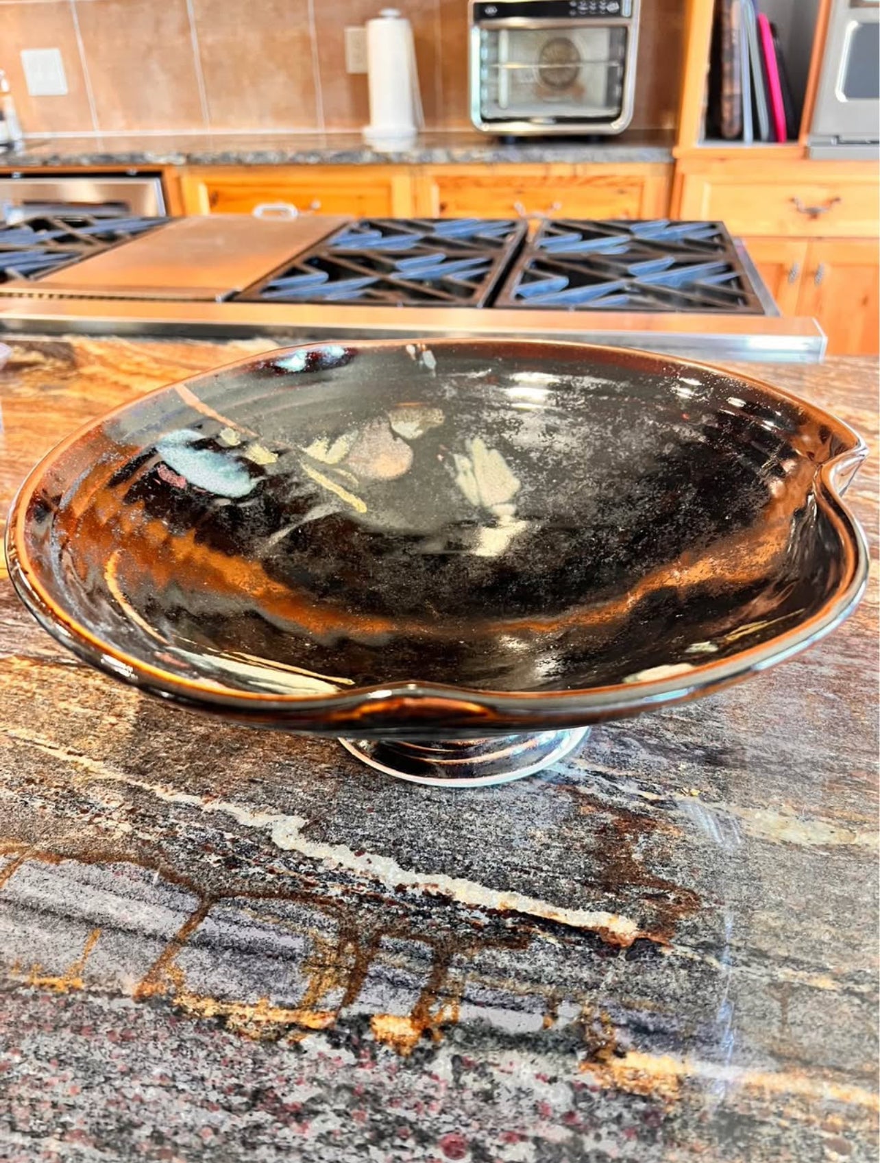 Vintage Japanese Footed Bowl