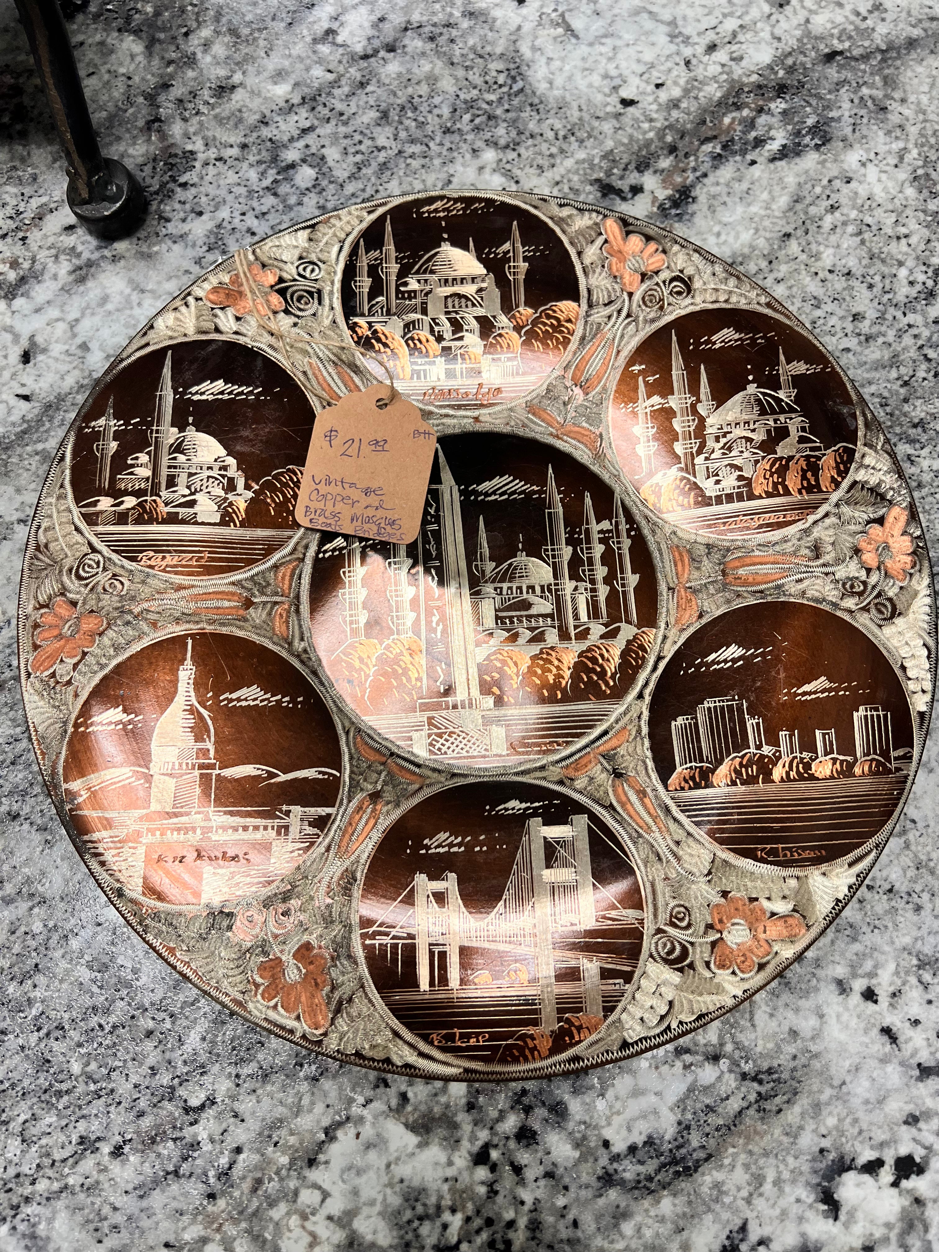 Vintage Copper Plate