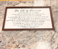 Art of Marriage Sign