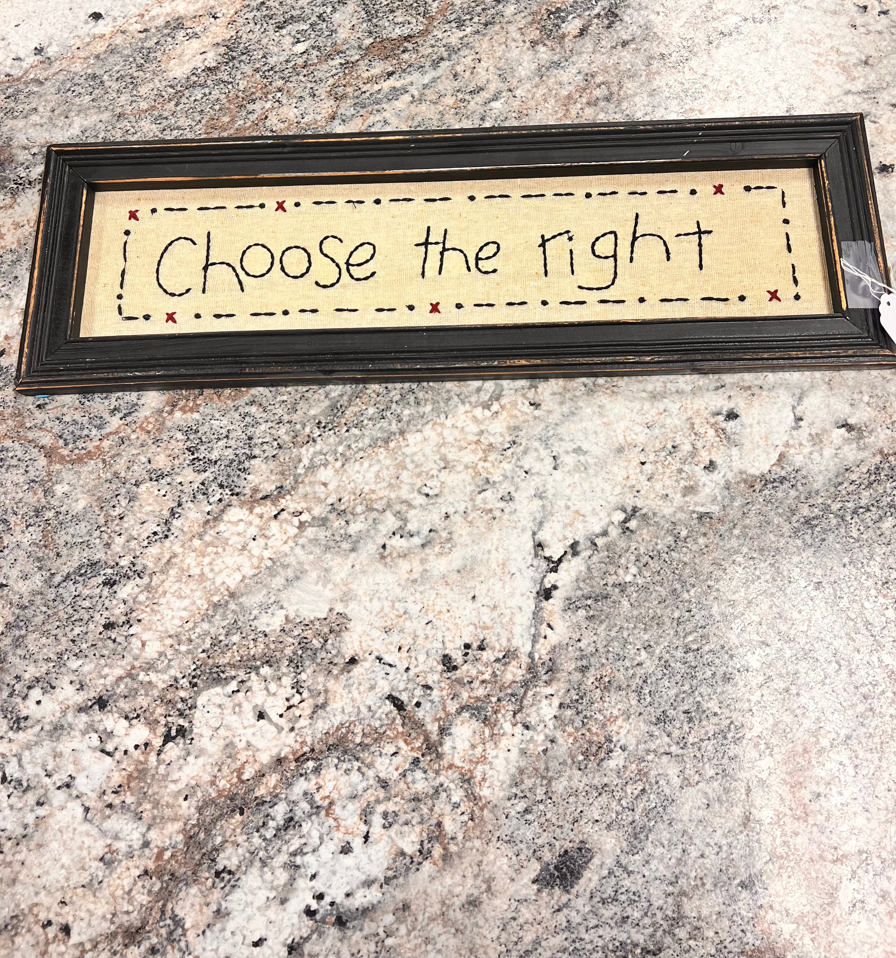 Embroidered Sign