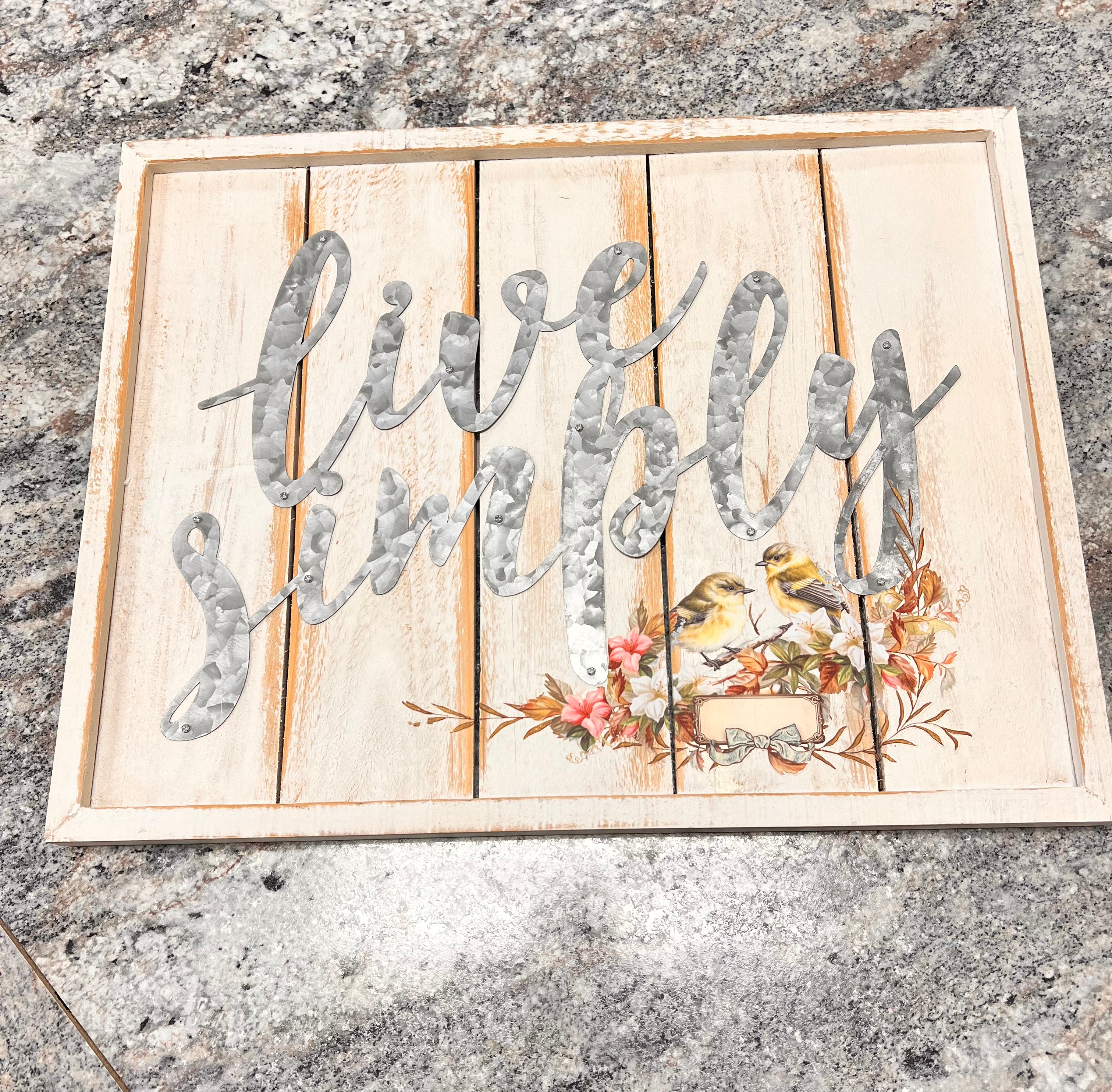 Live Simply Sign