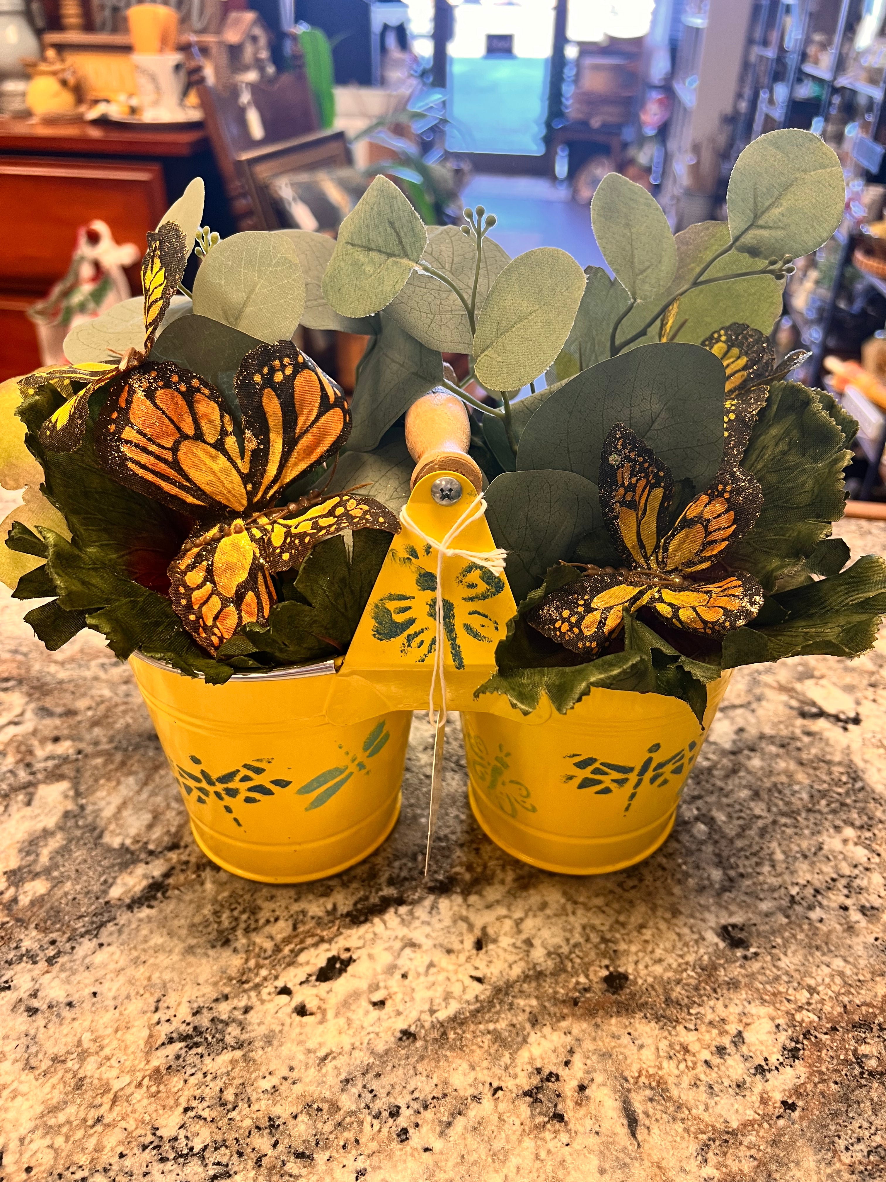 Yellow Bucket Decor