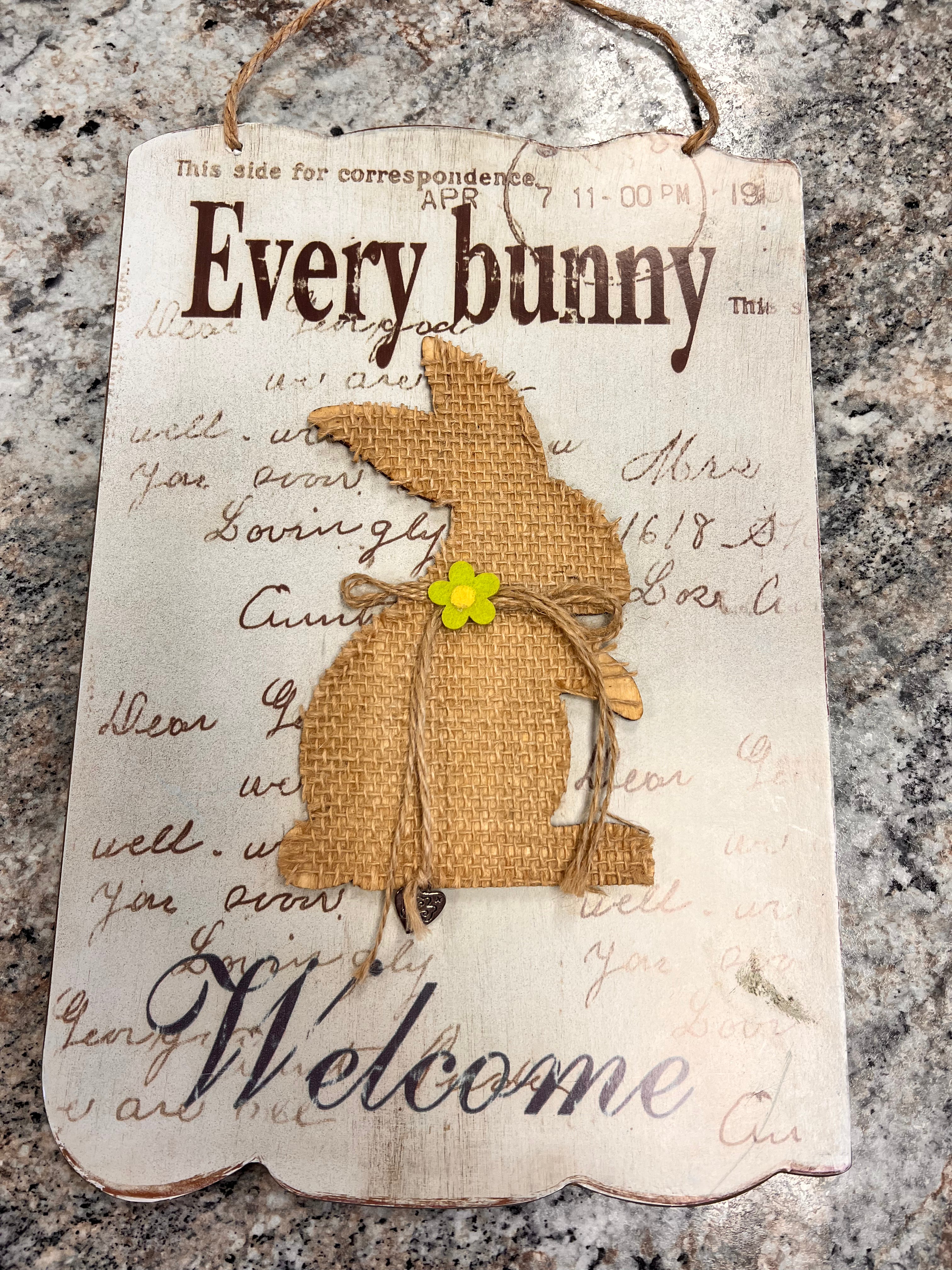 Bunny Sign