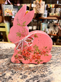 Pink Wood Bunny