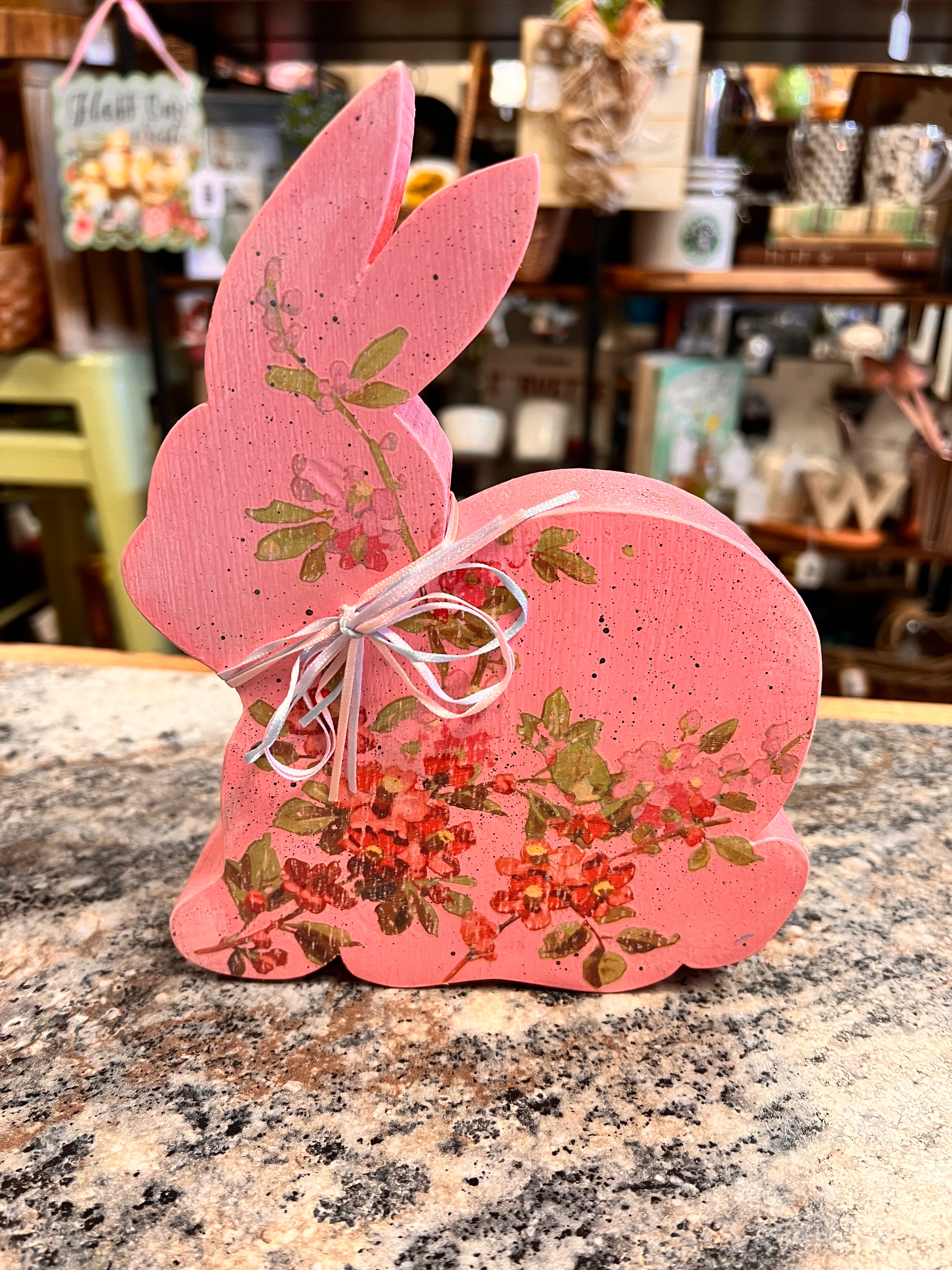 Pink Wood Bunny