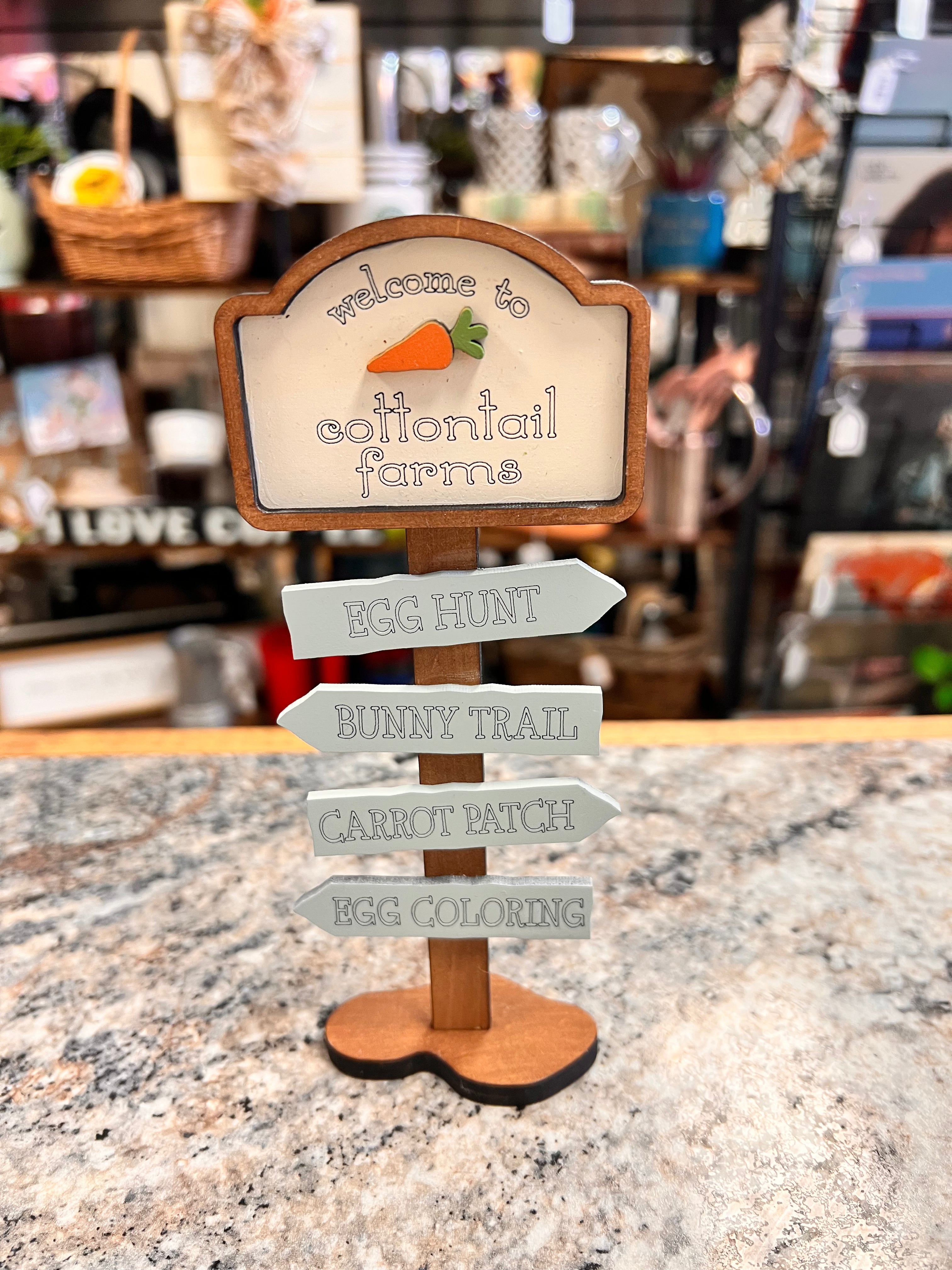 Wood Carrot Sign