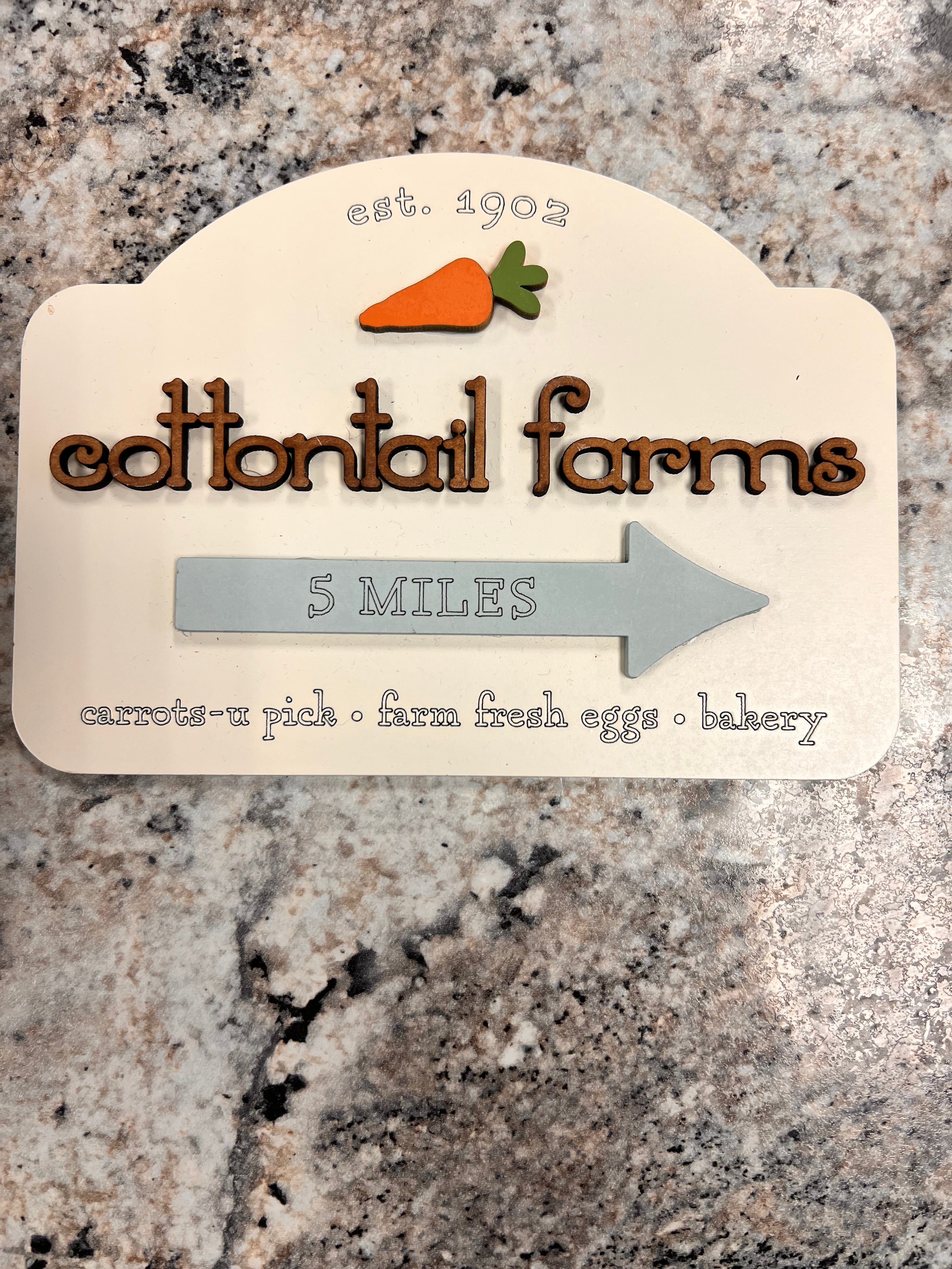 Wood Carrot Sign