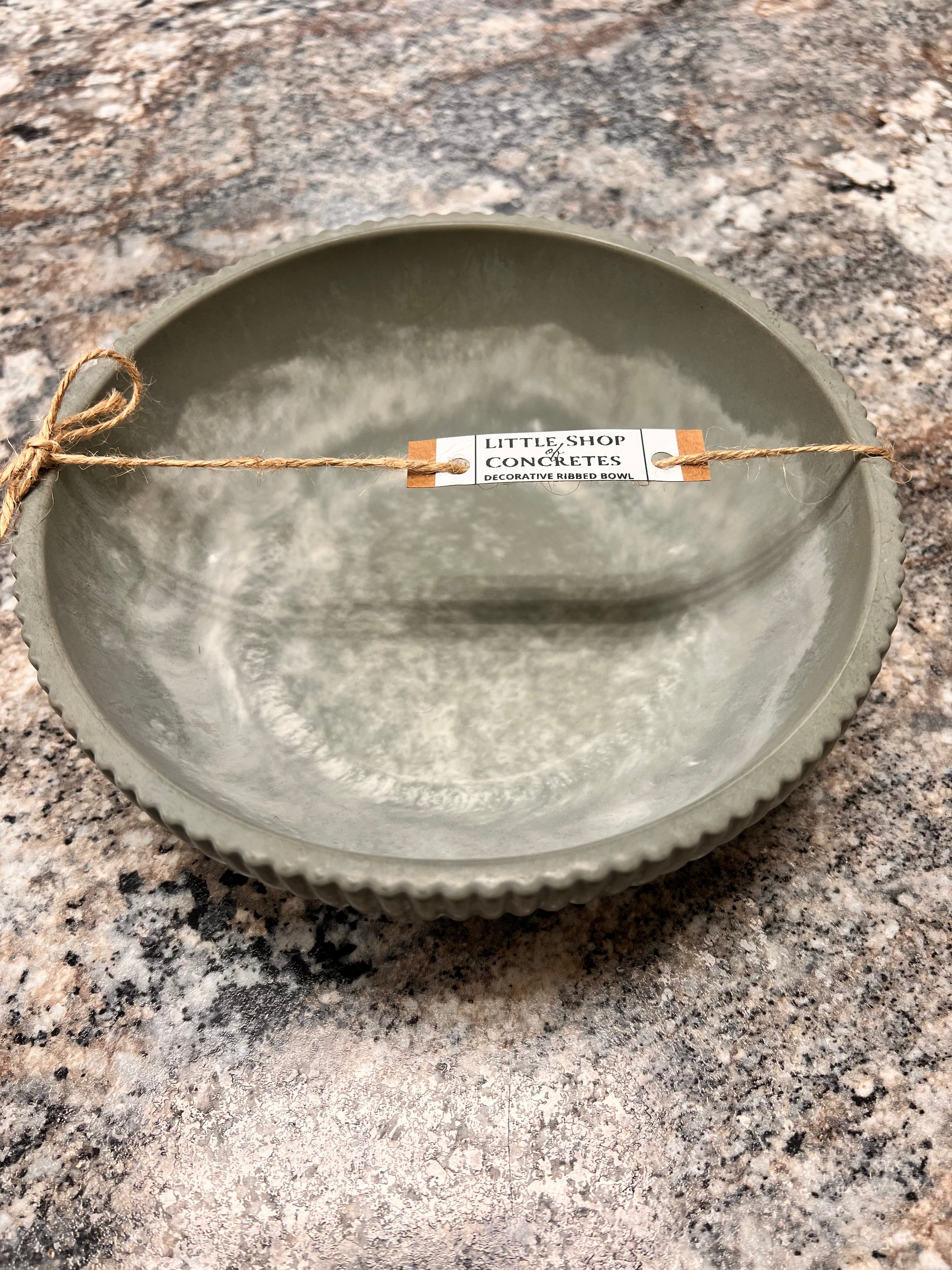 Decorative Ribbed Bowl