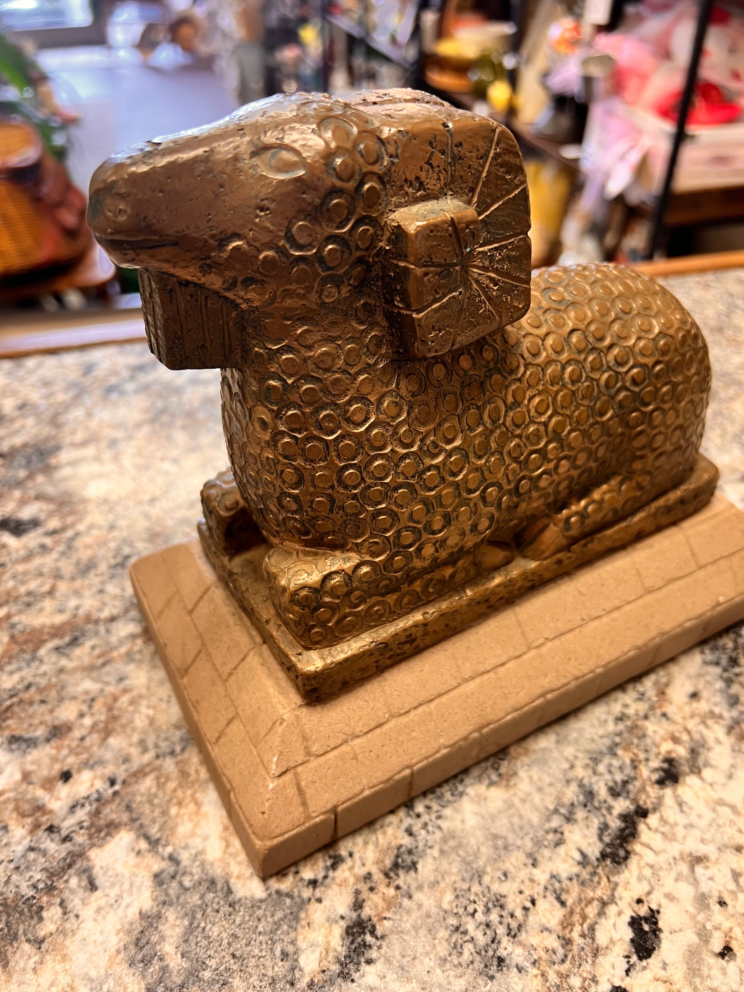 MCM Ram Sculpture