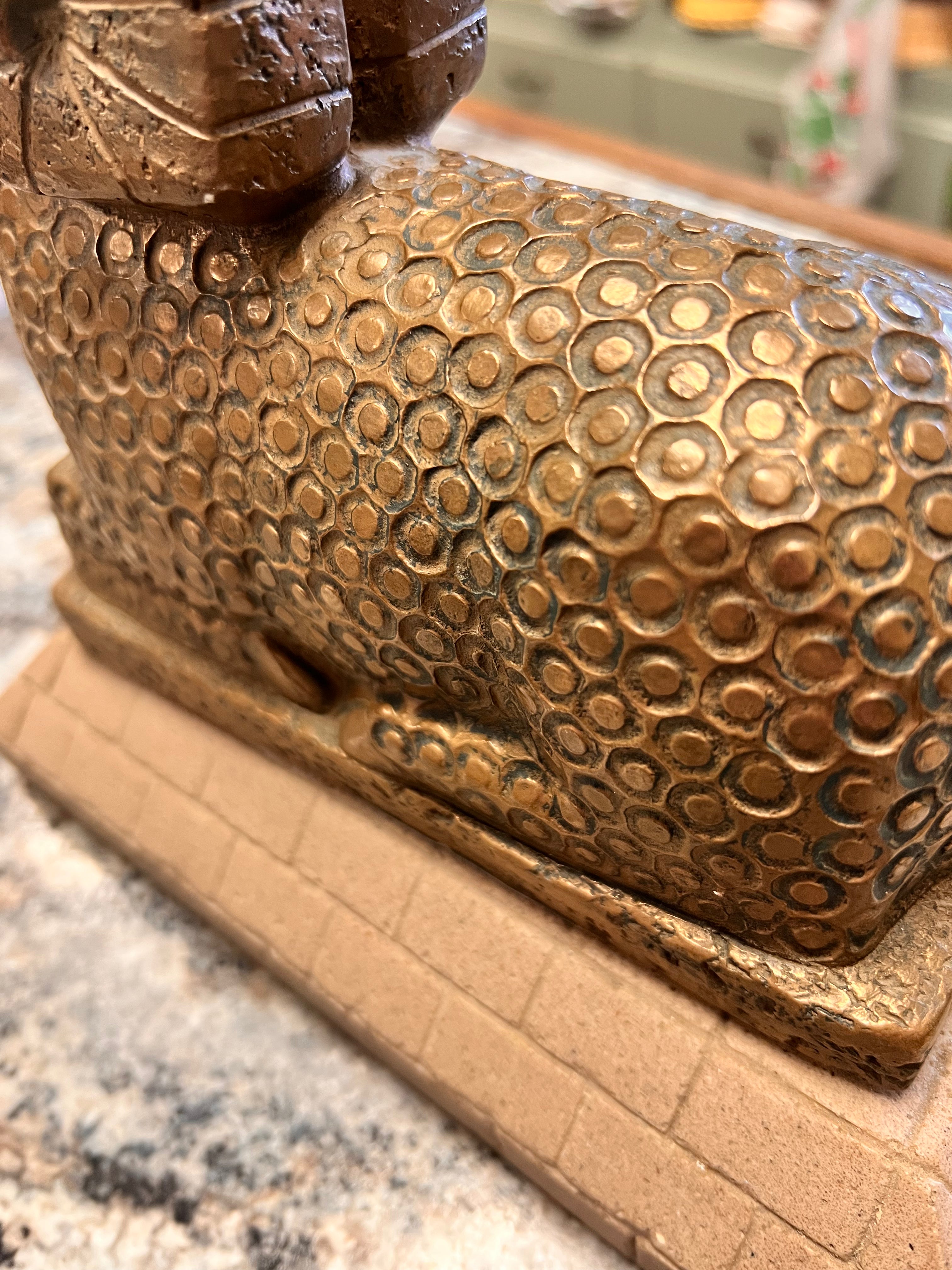 MCM Ram Sculpture