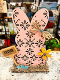 Pink Wood Bunny