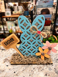 Blue Wood Bunny