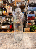 Footed Glass Jar