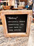 Double Sided Sign