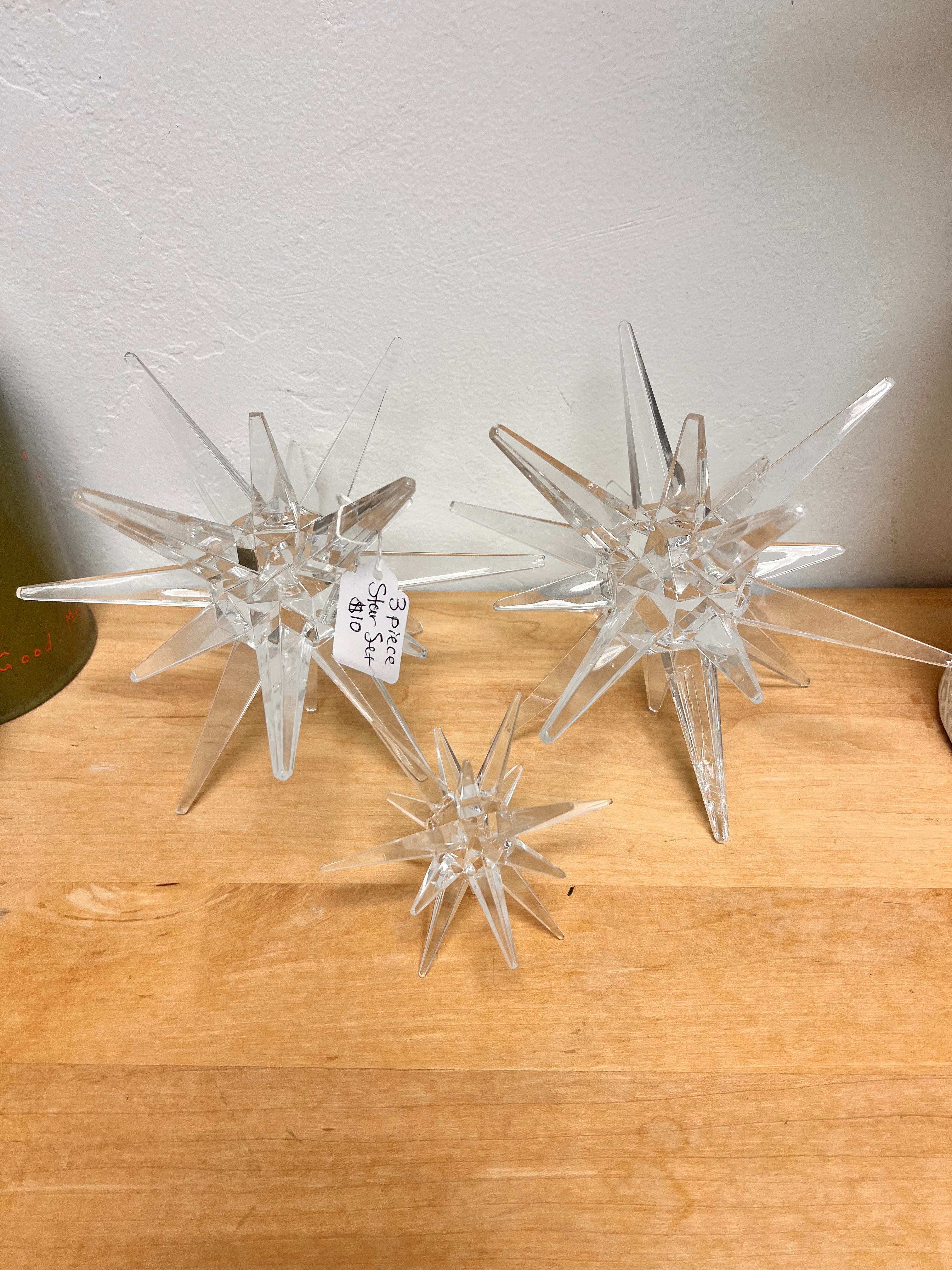 Decorative Star 3 Piece Set