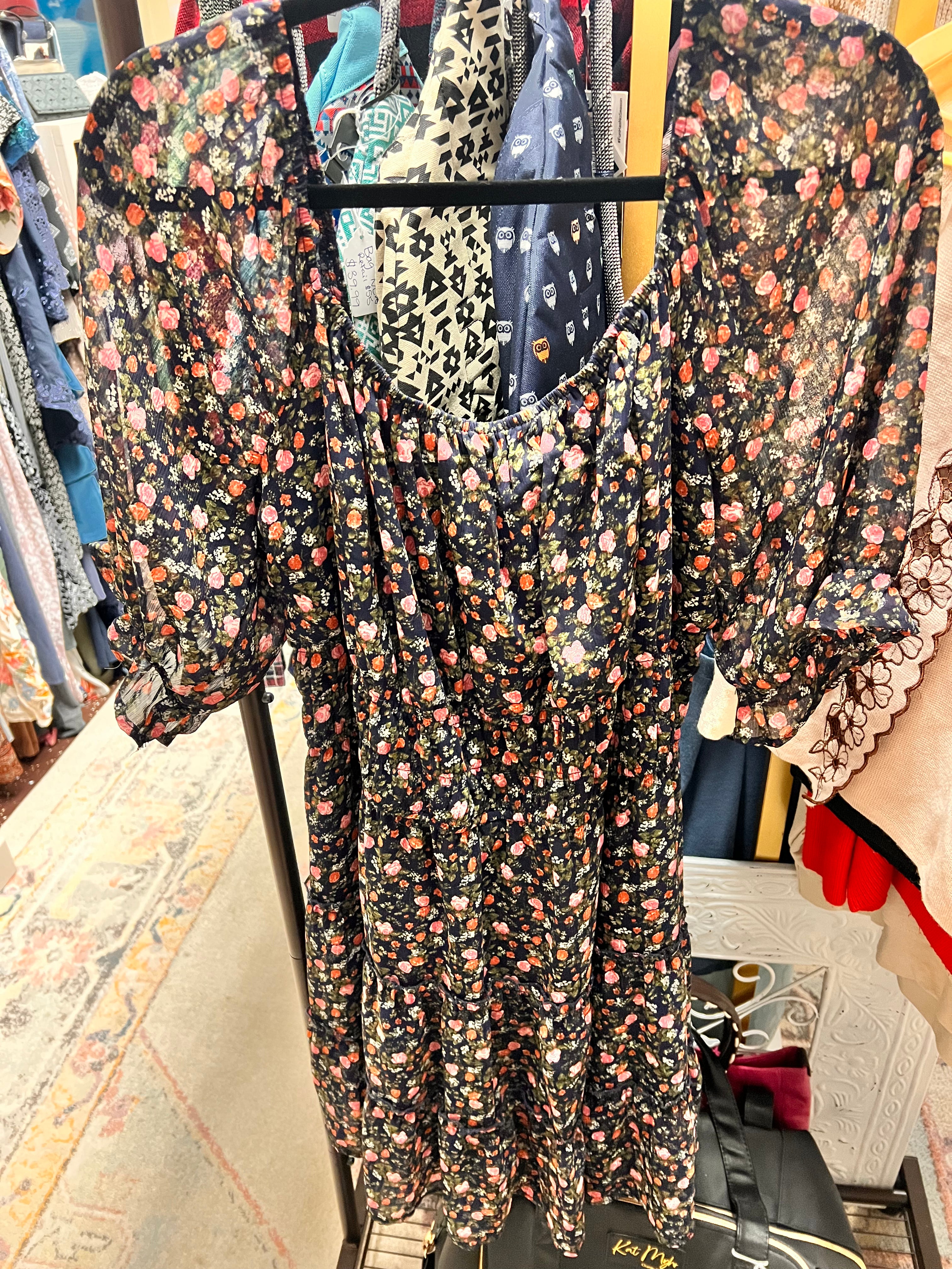 Floral Dress 1X