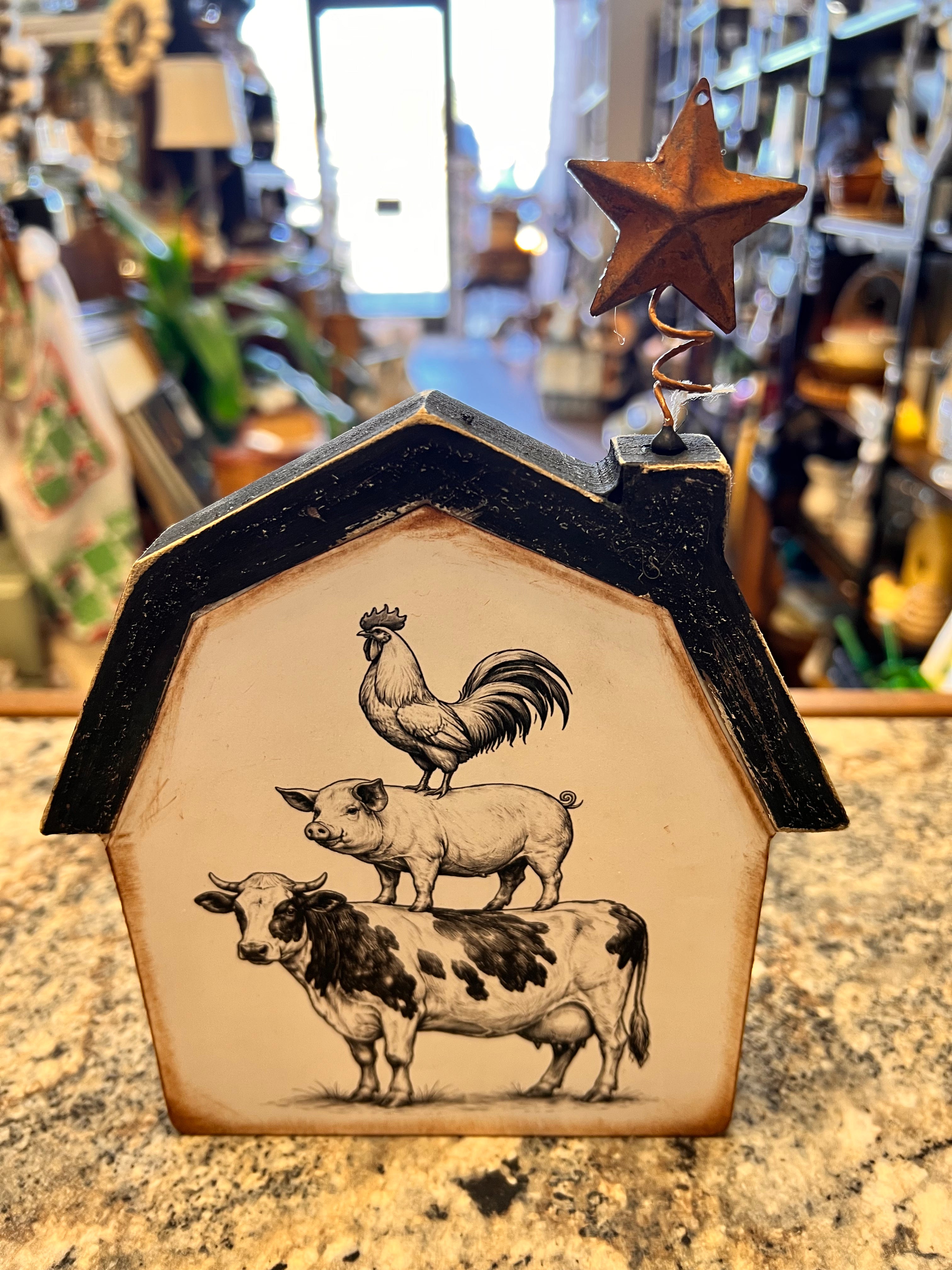 Cow Pig Sign